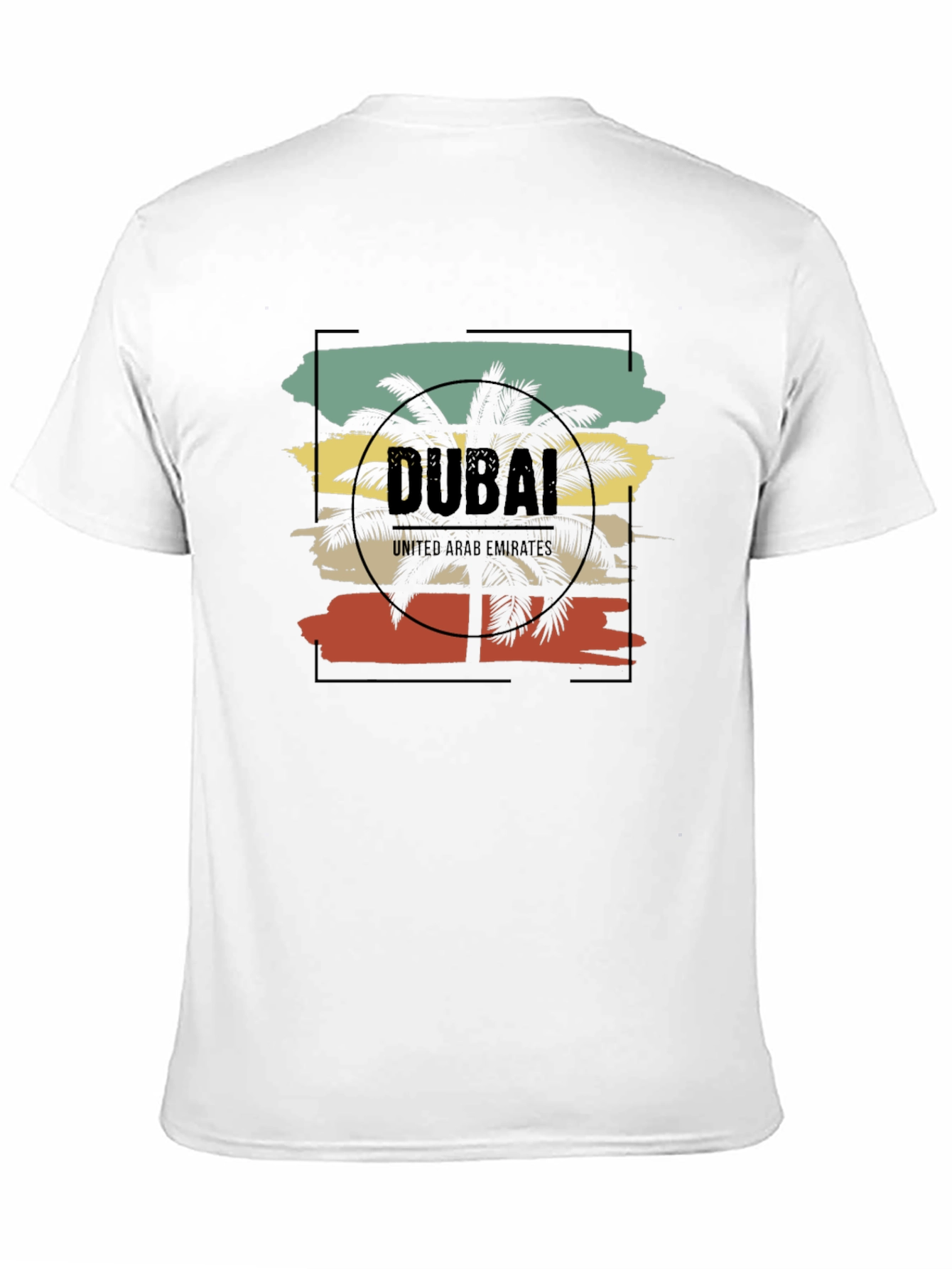 Dubai Palms T-Shirt - Retro Vacation Tee
