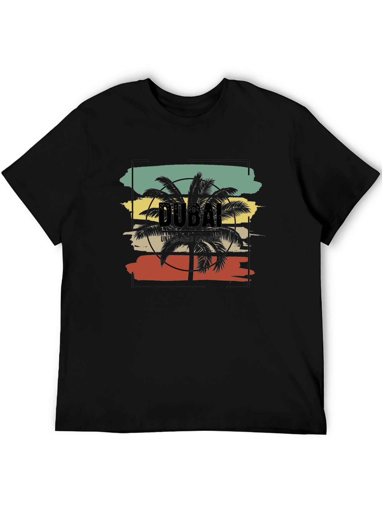 Dubai Palms T-Shirt - Retro Vacation Tee