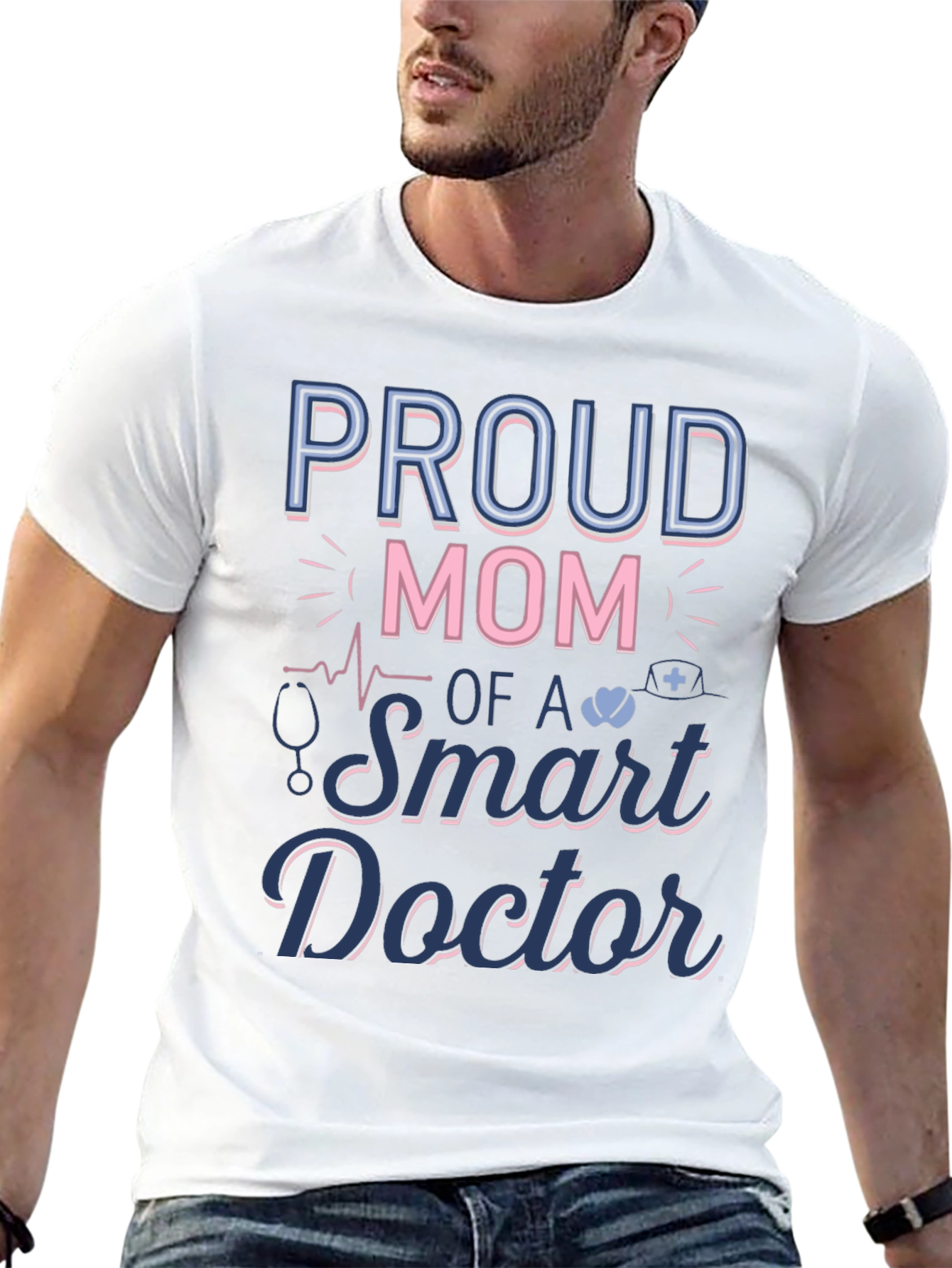 Proud Mom of a Smart Doctor Graphic T-Shirt