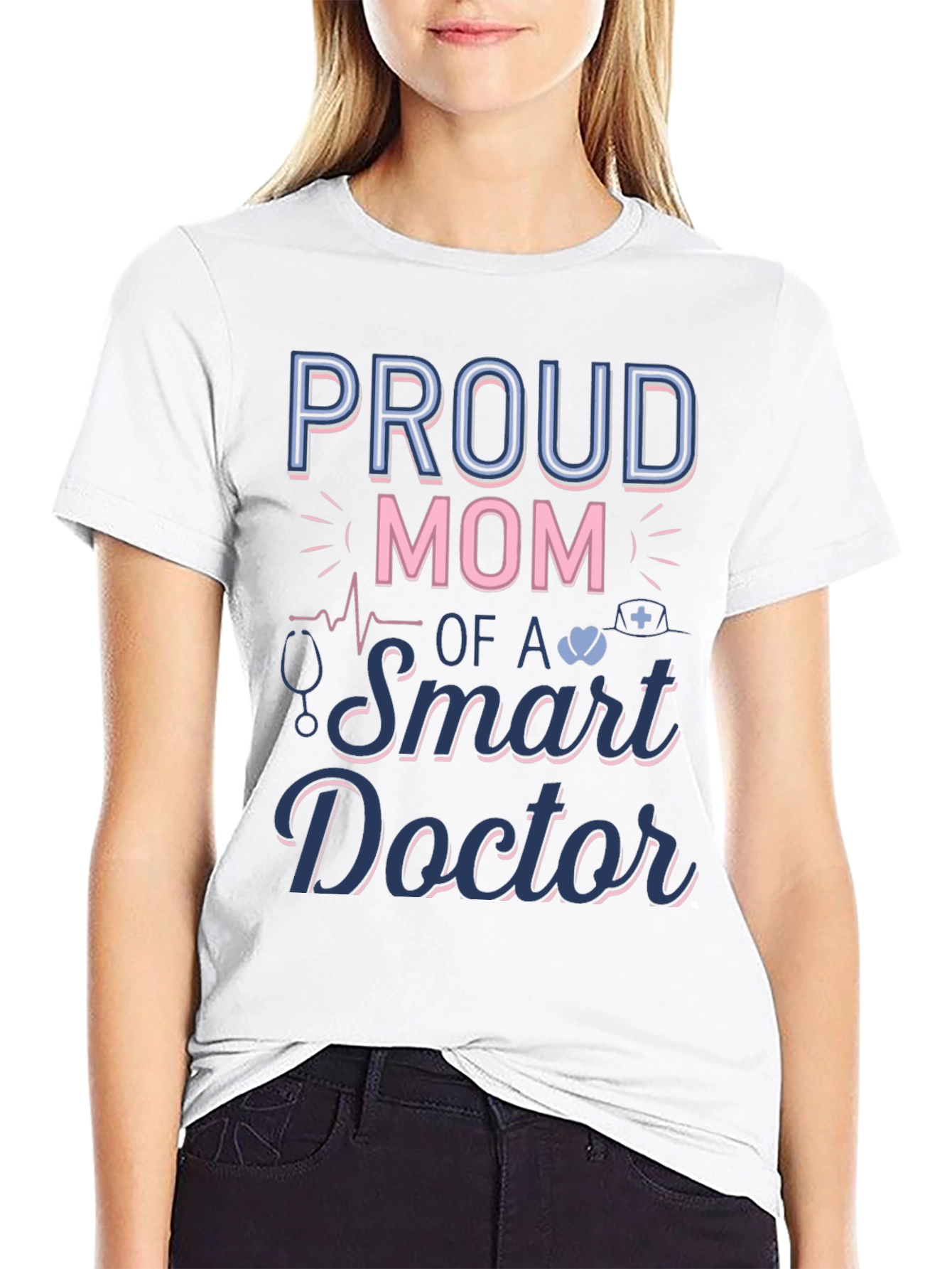 Proud Mom of a Smart Doctor Graphic T-Shirt