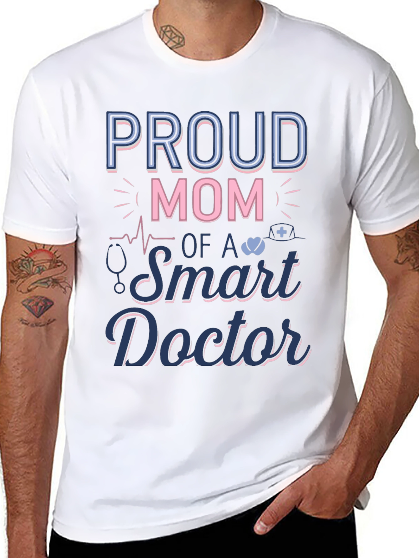Proud Mom of a Smart Doctor Graphic T-Shirt
