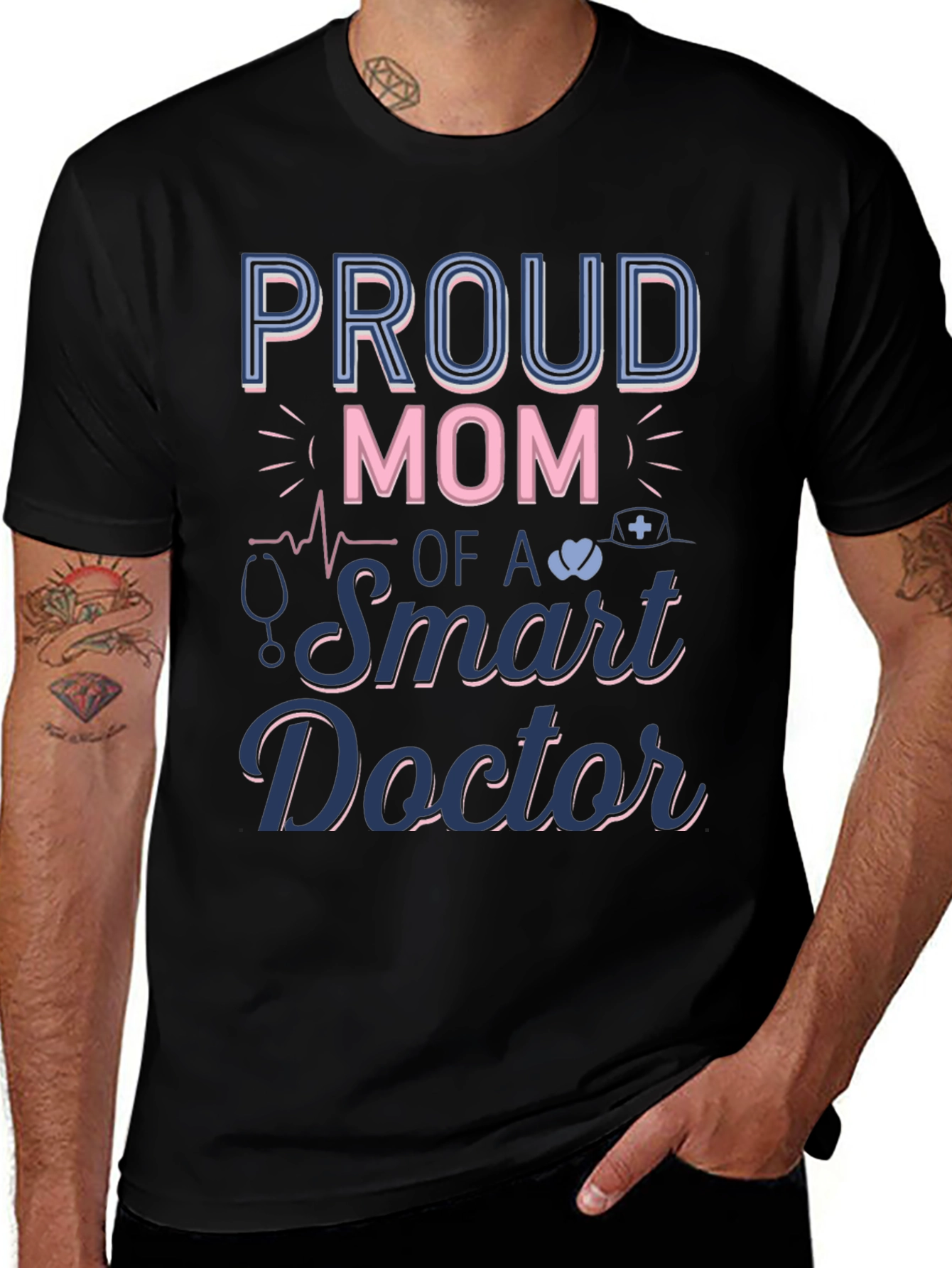 Proud Mom of a Smart Doctor Graphic T-Shirt