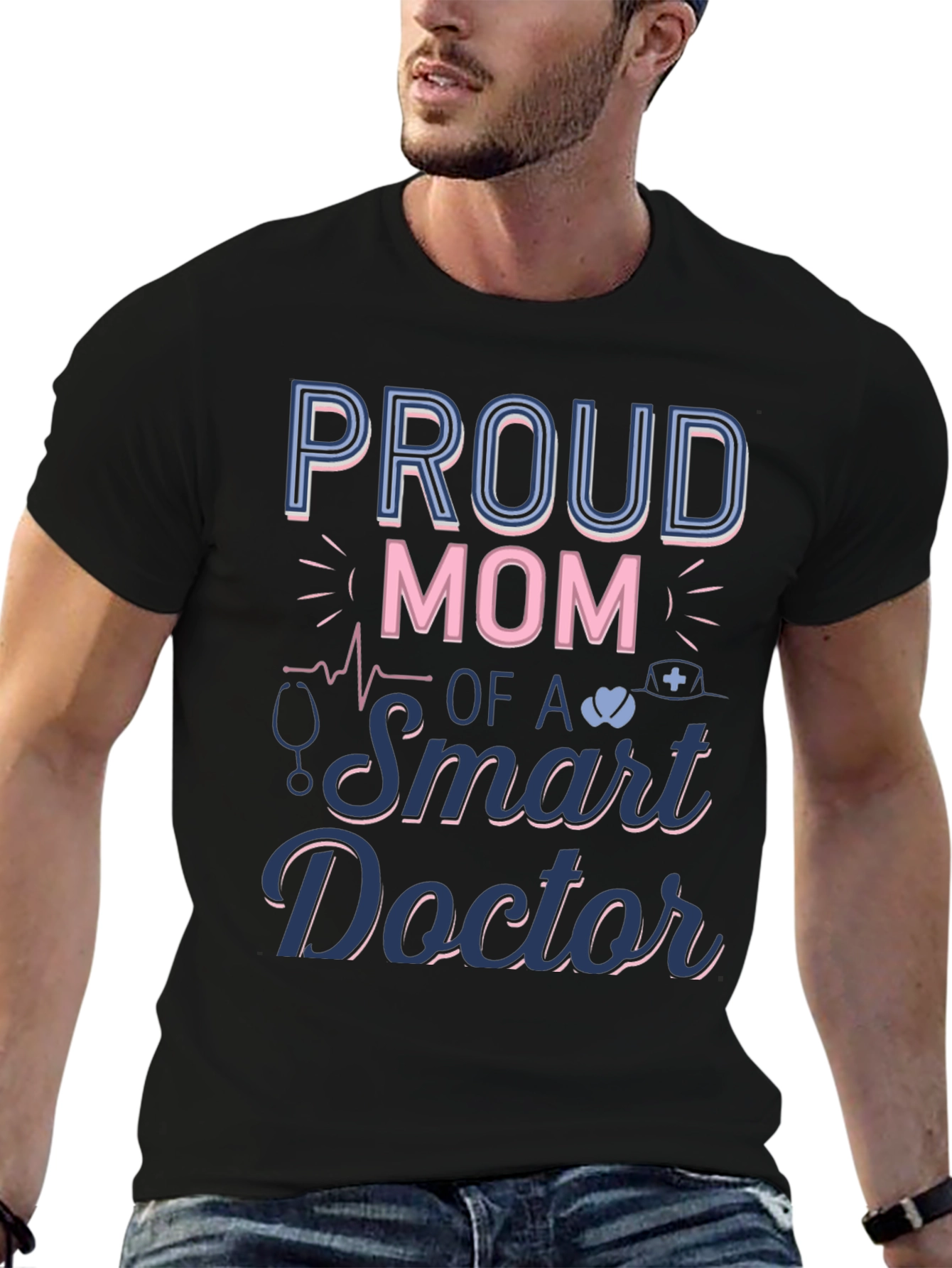 Proud Mom of a Smart Doctor Graphic T-Shirt