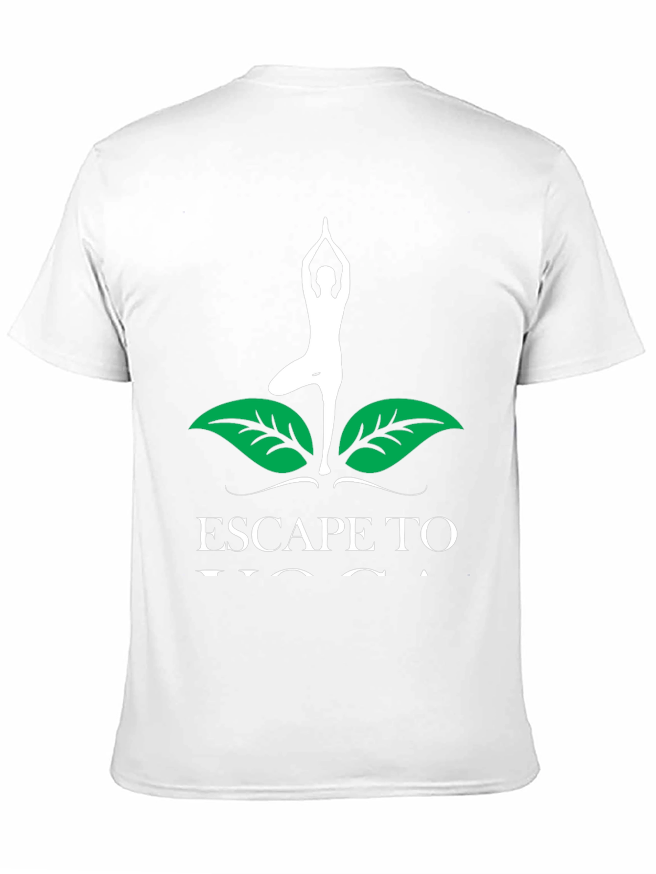 Escape To Yoga Mens Black T-Shirt