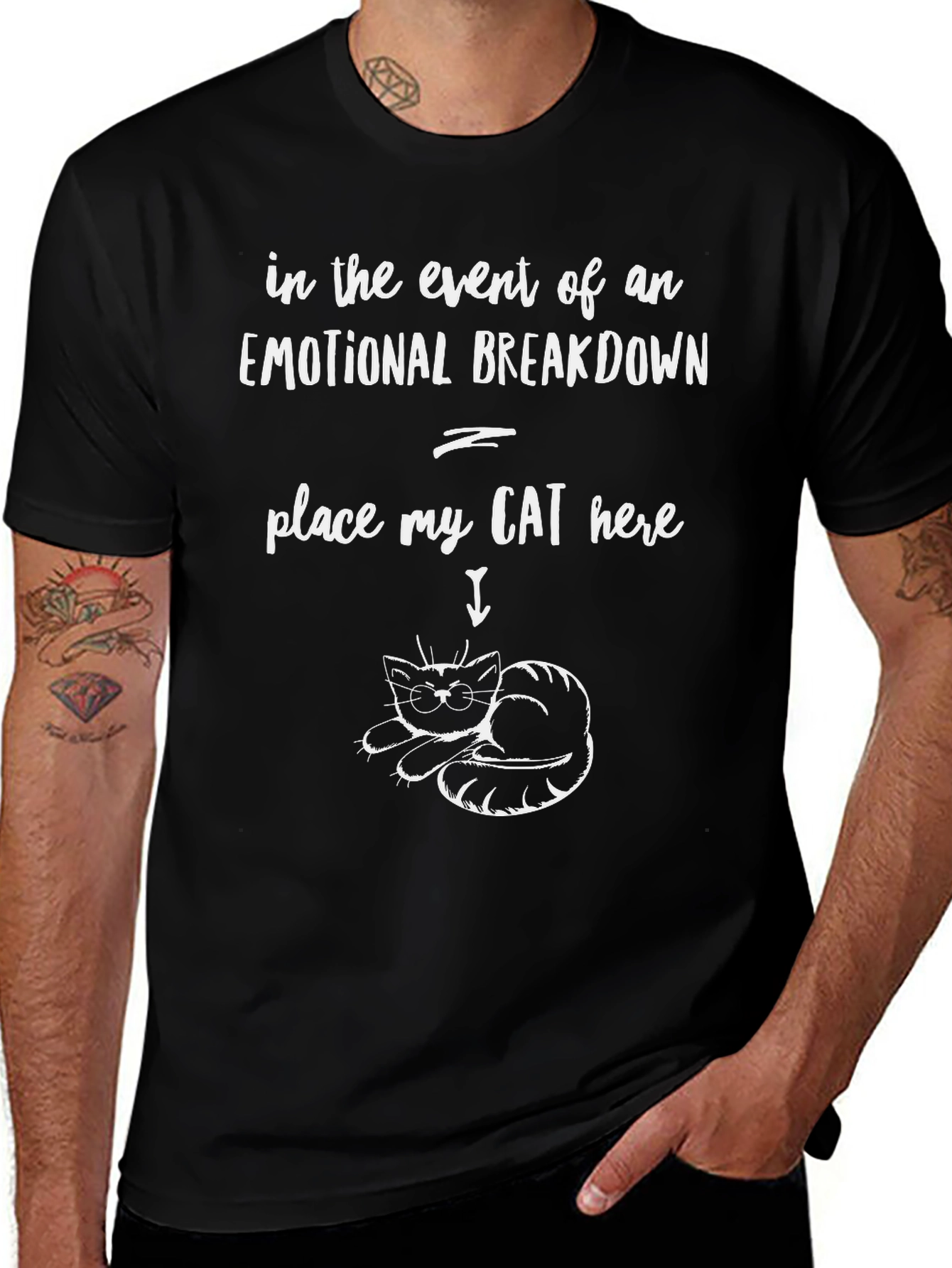 Emotional Breakdown Cat T-Shirt