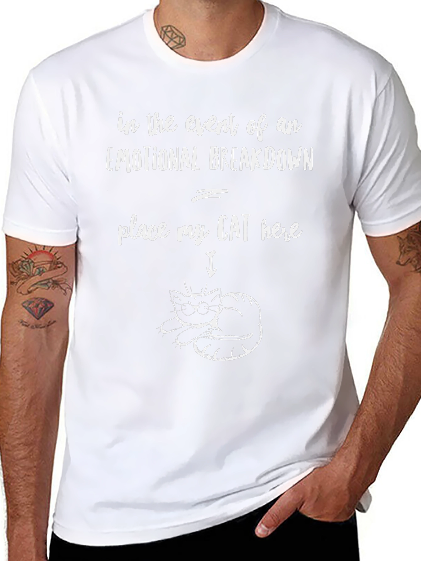 Emotional Breakdown Cat T-Shirt