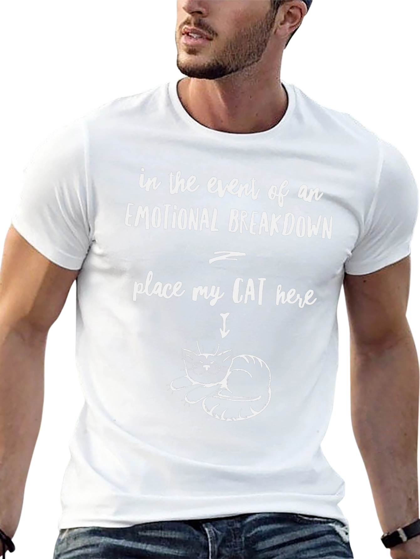 Emotional Breakdown Cat T-Shirt