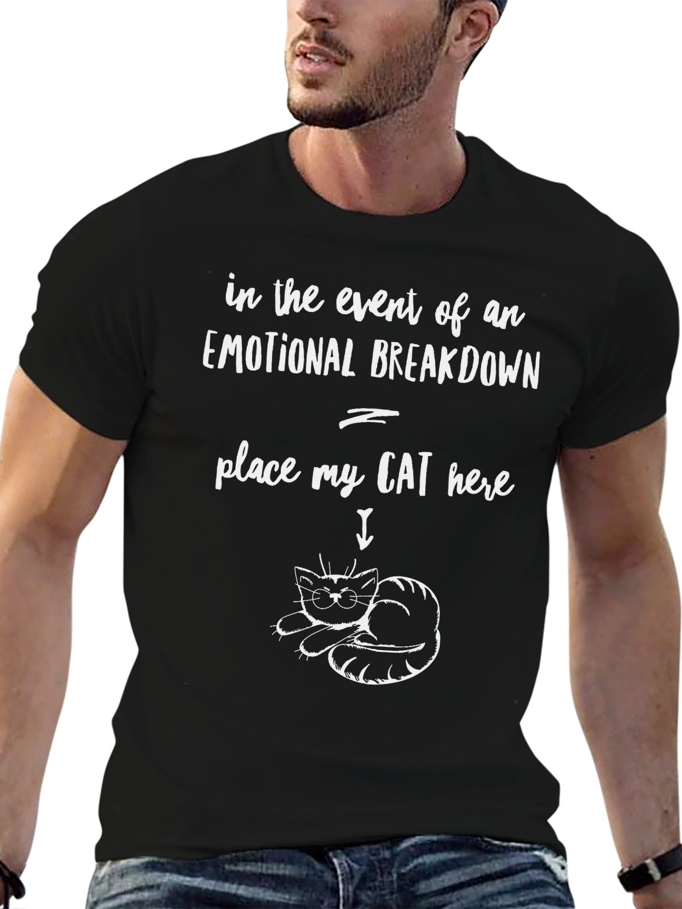 Emotional Breakdown Cat T-Shirt