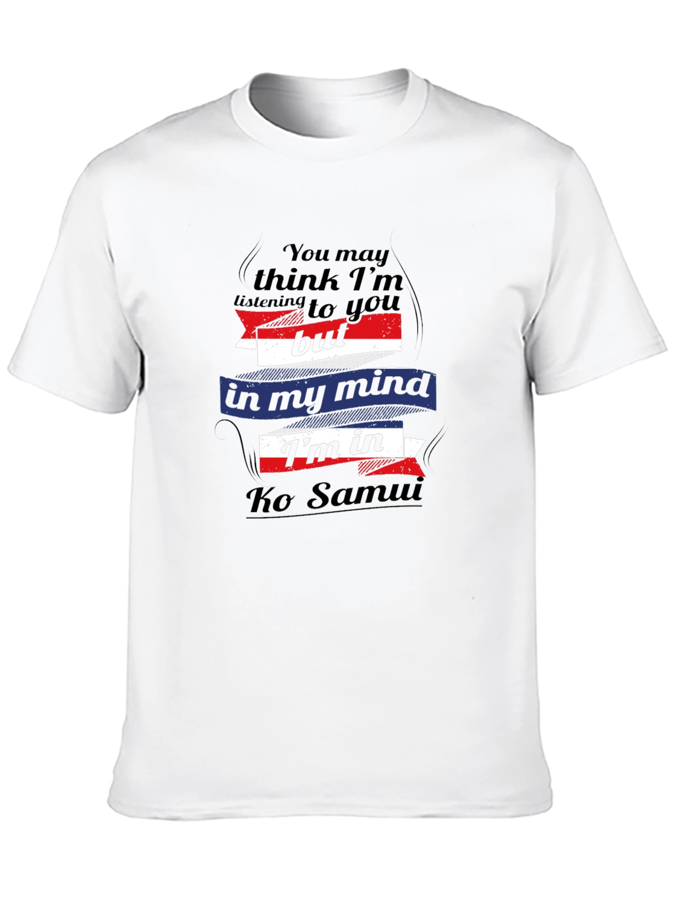 Ko Samui Mind T-Shirt - Black Cotton Tee