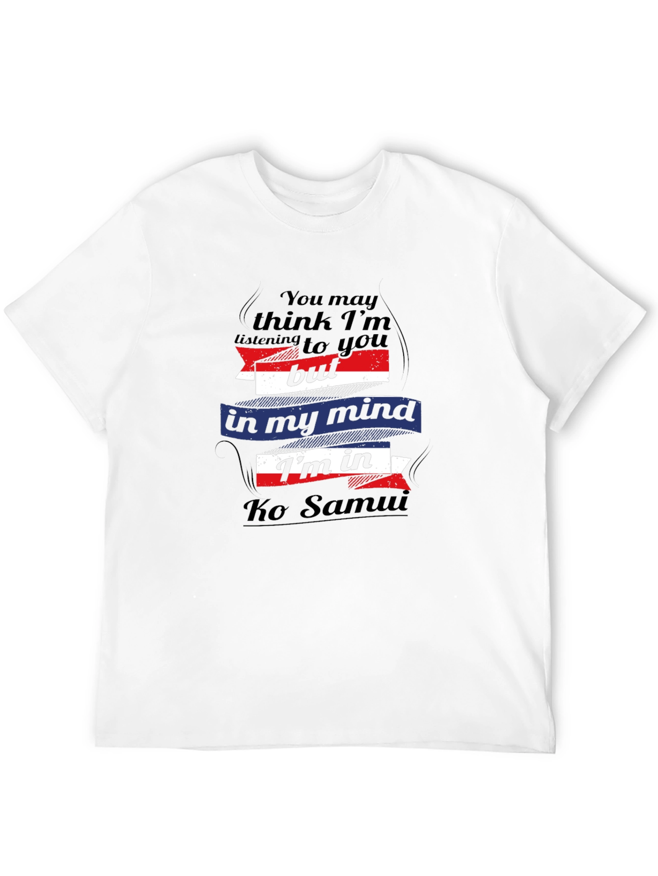 Ko Samui Mind T-Shirt - Black Cotton Tee