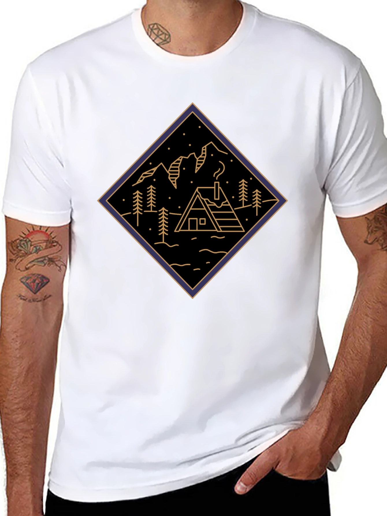 Cabin & Mountains Tee - Adventure Ready