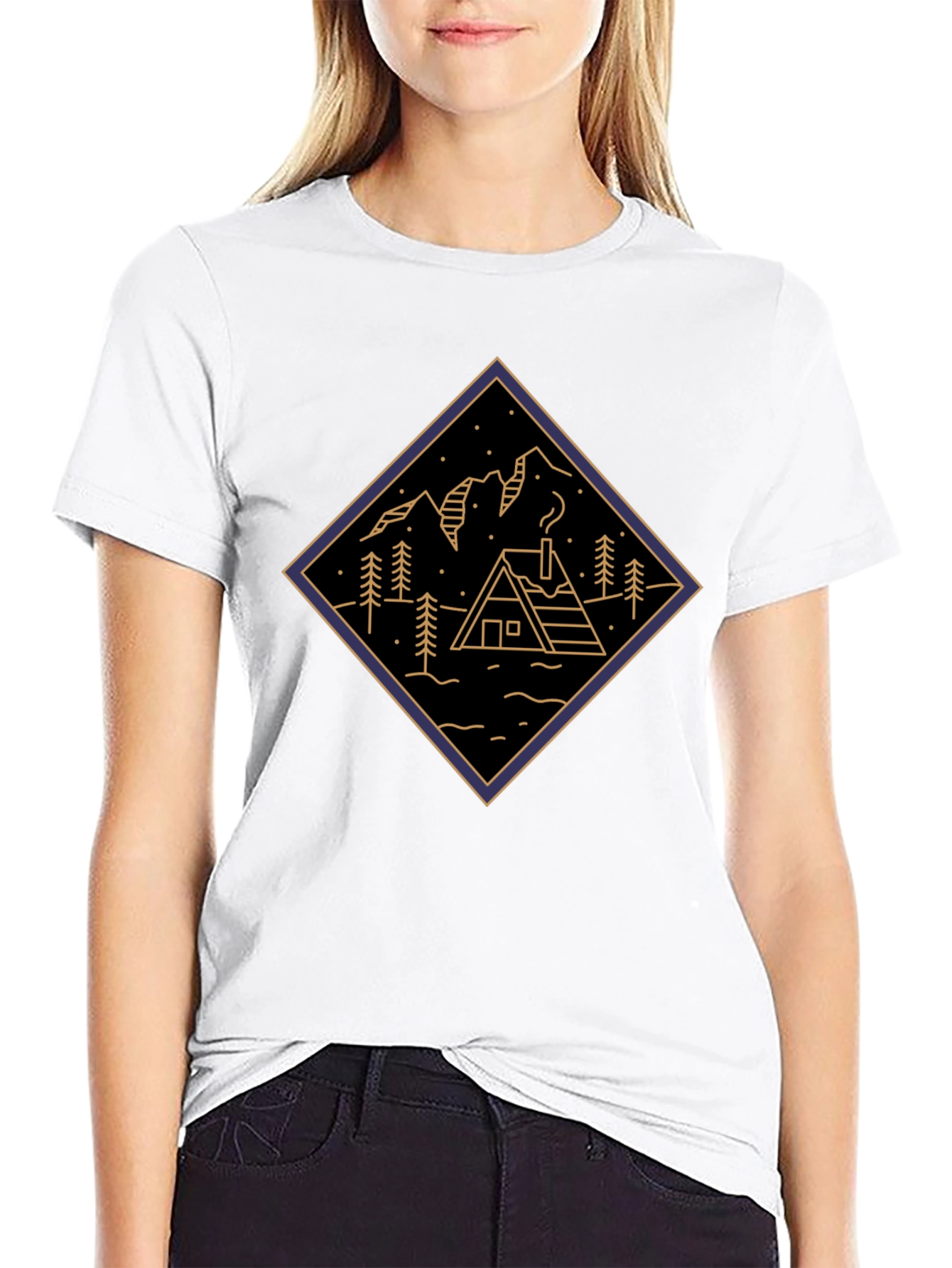 Cabin & Mountains Tee - Adventure Ready