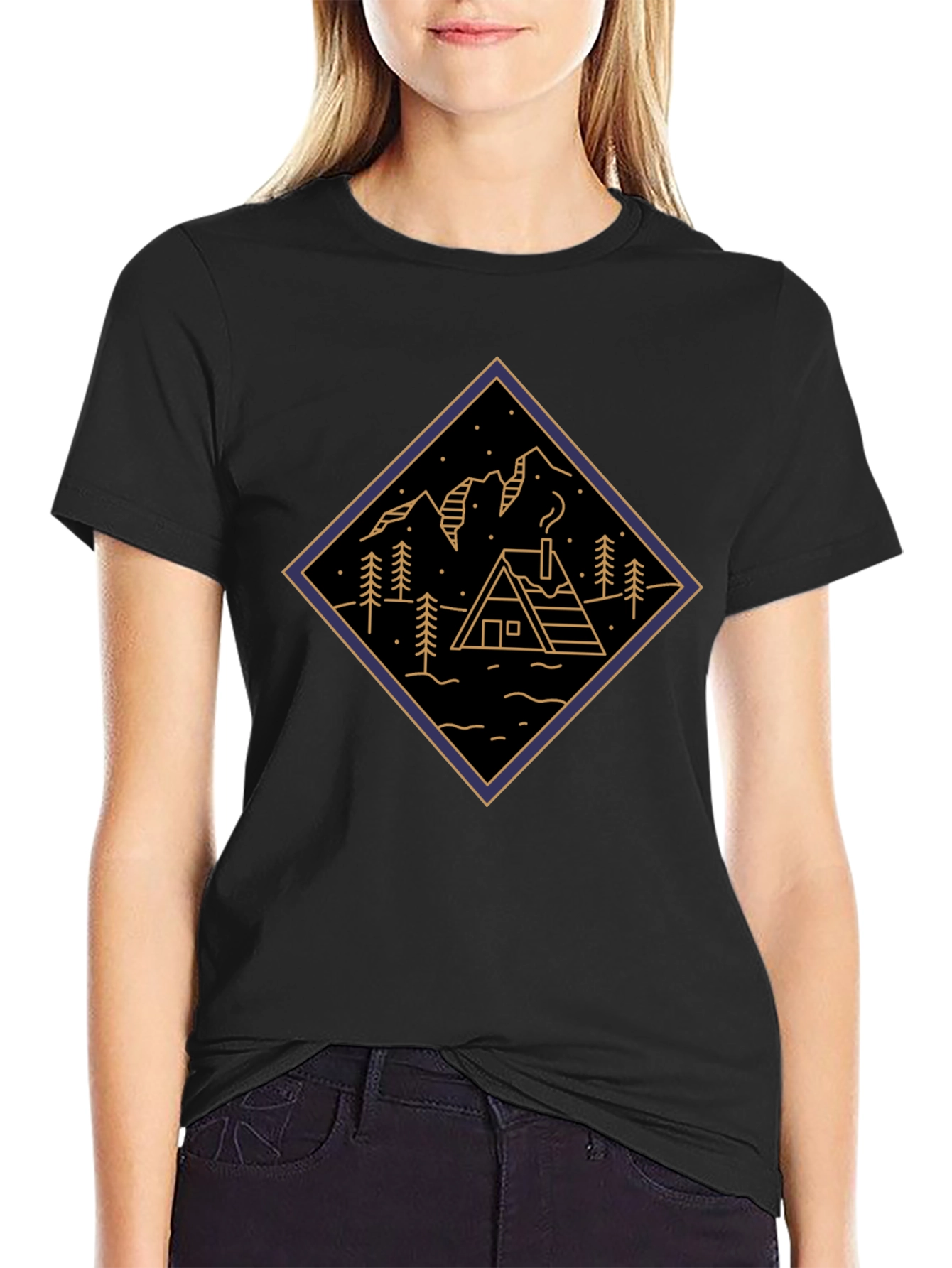 Cabin & Mountains Tee - Adventure Ready