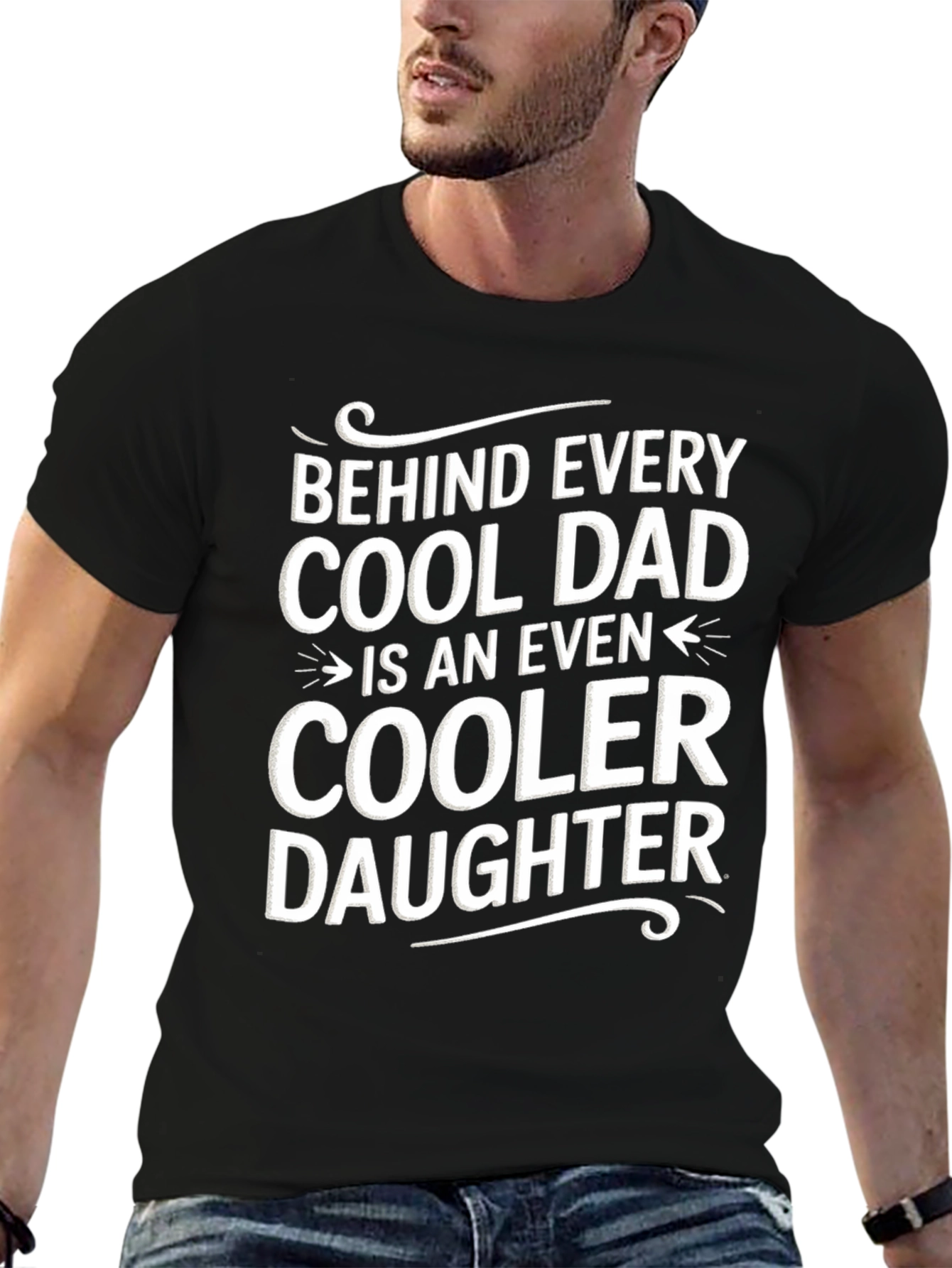 Cool Dad & Daughter Graphic T-Shirt