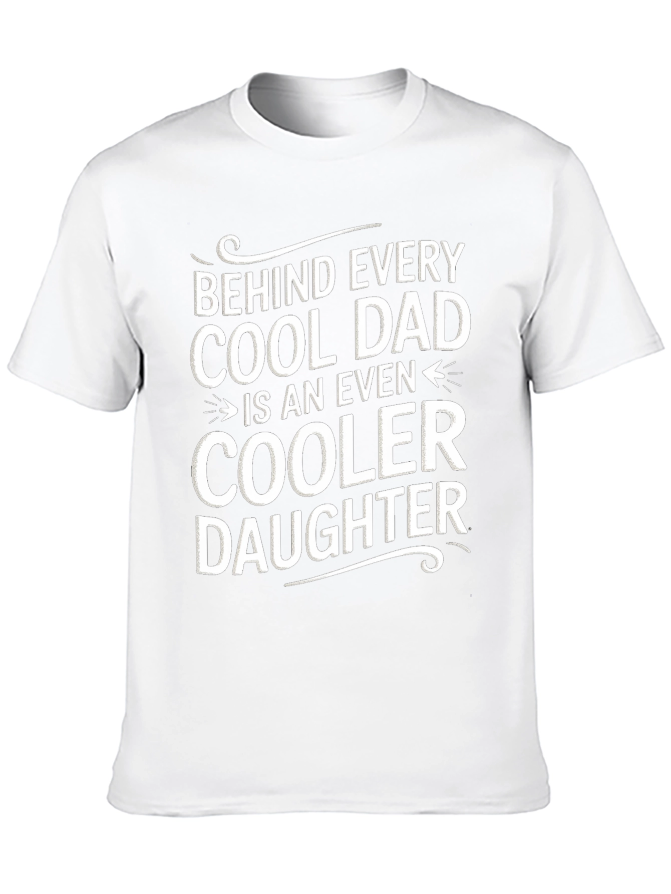 Cool Dad & Daughter Graphic T-Shirt