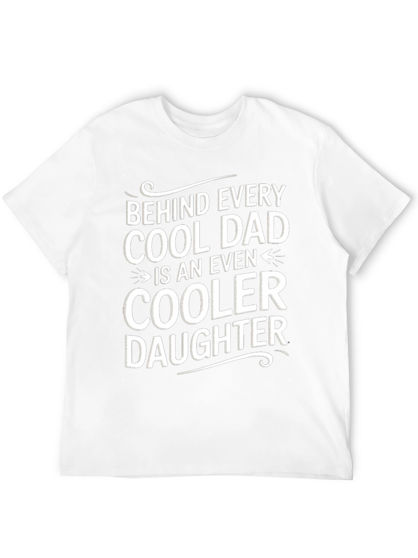 Cool Dad & Daughter Graphic T-Shirt