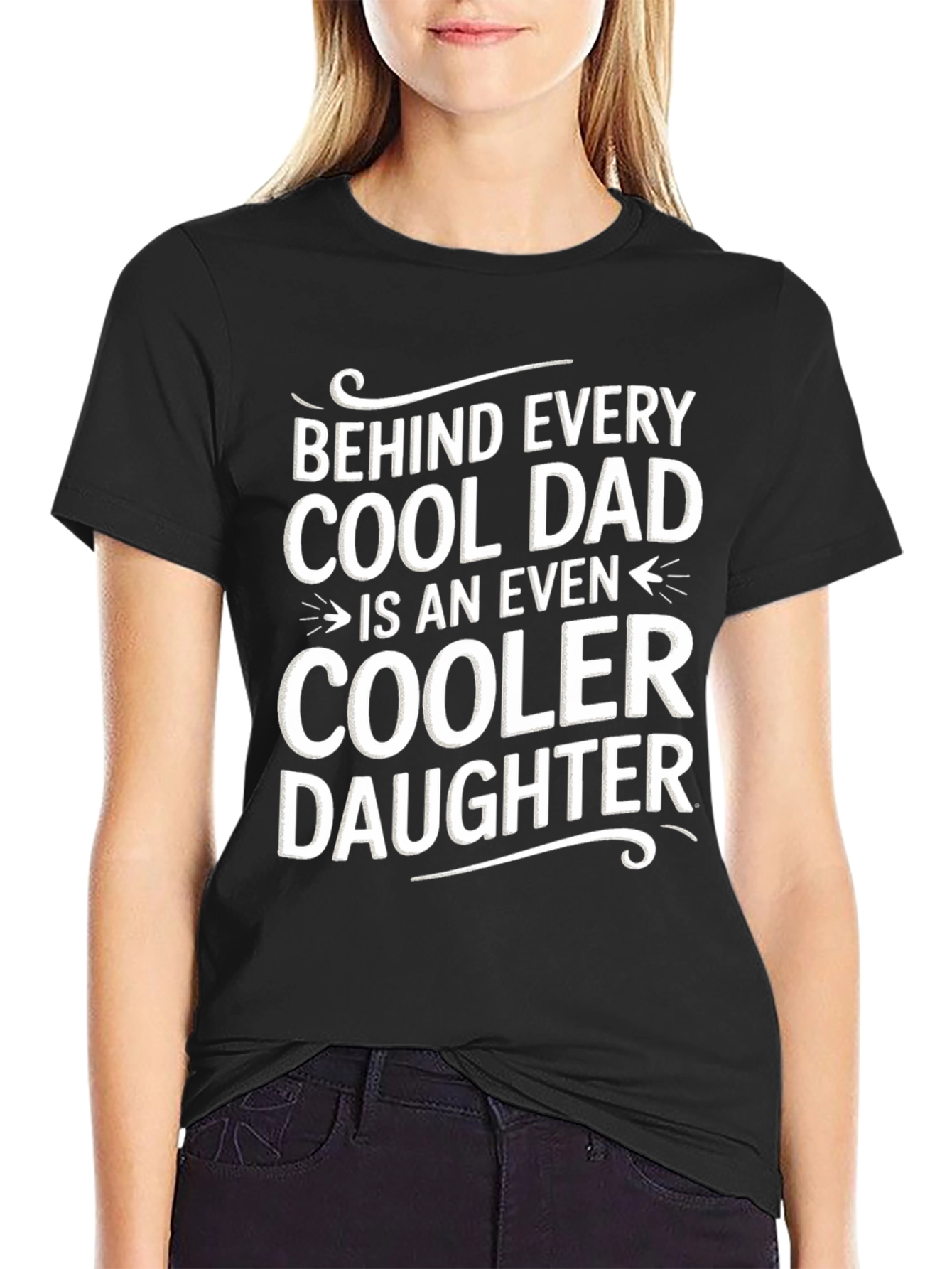 Cool Dad & Daughter Graphic T-Shirt