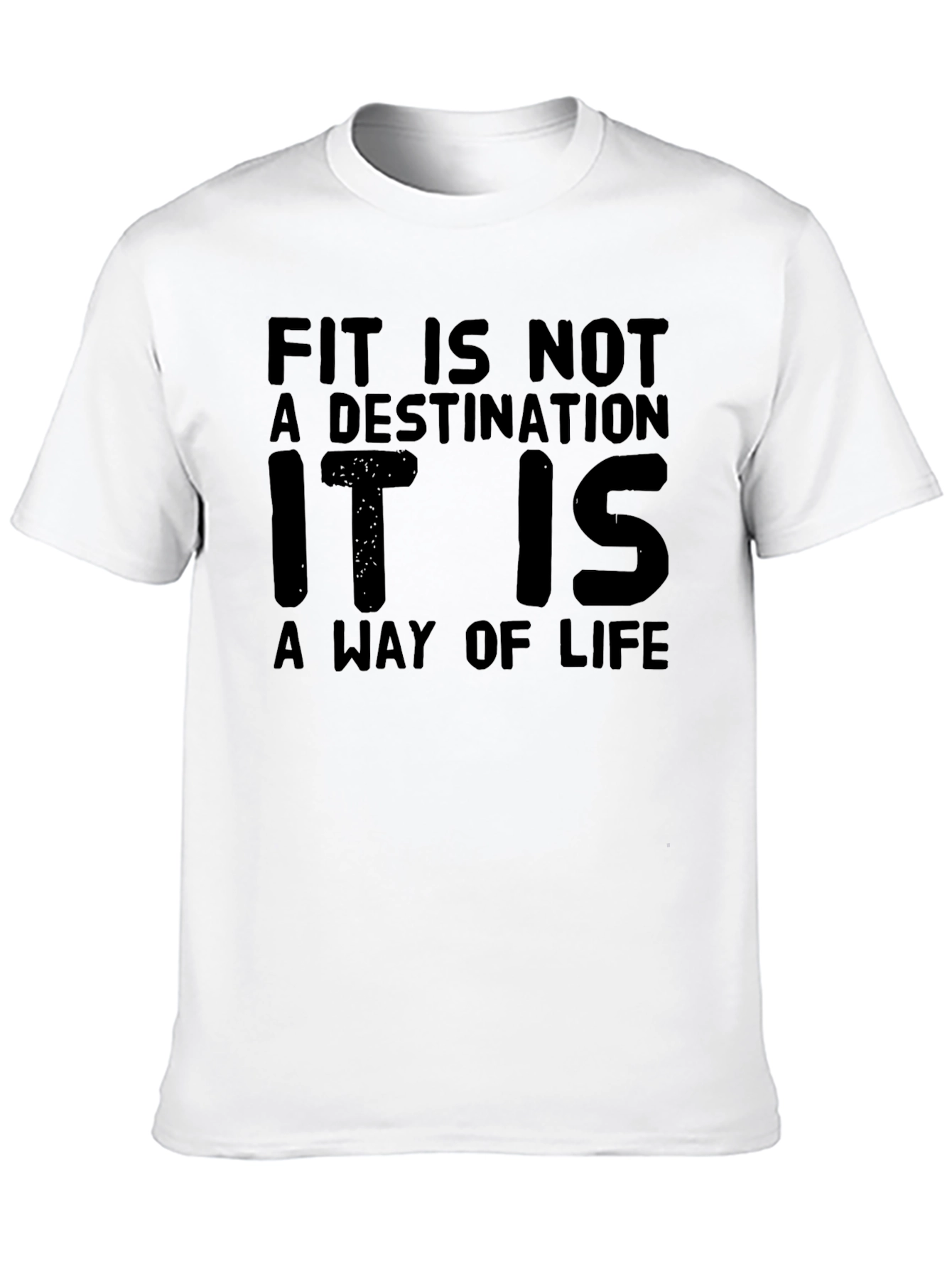 Fit Is Not A Destination T-Shirt - Black