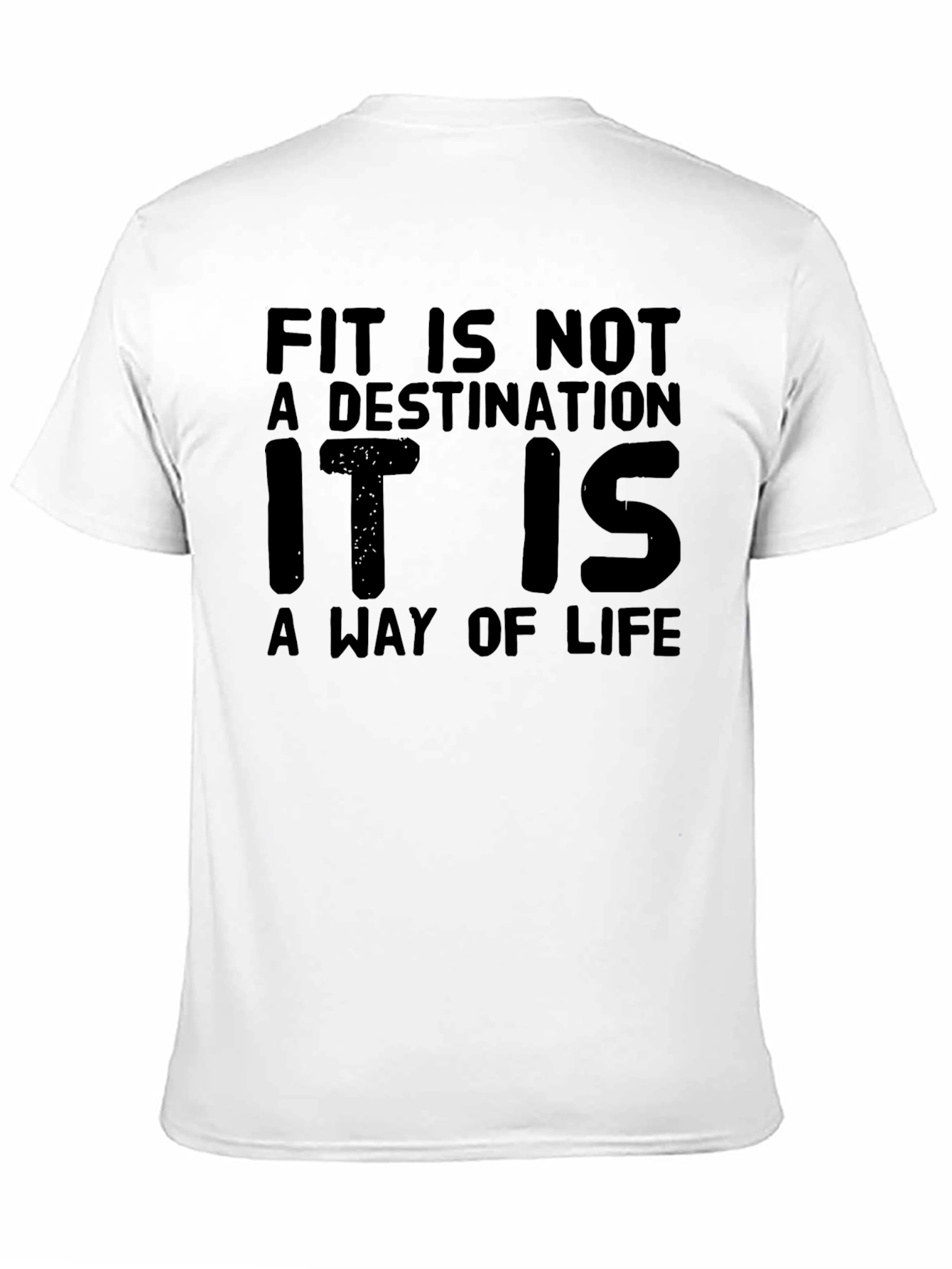 Fit Is Not A Destination T-Shirt - Black