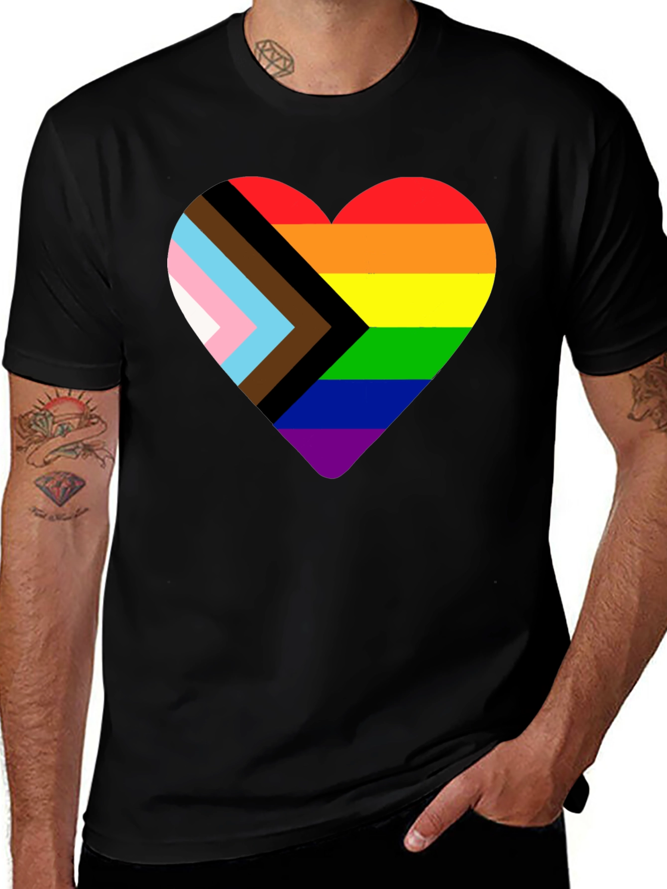Pride Heart Graphic Tee - Celebrate Love & Equality
