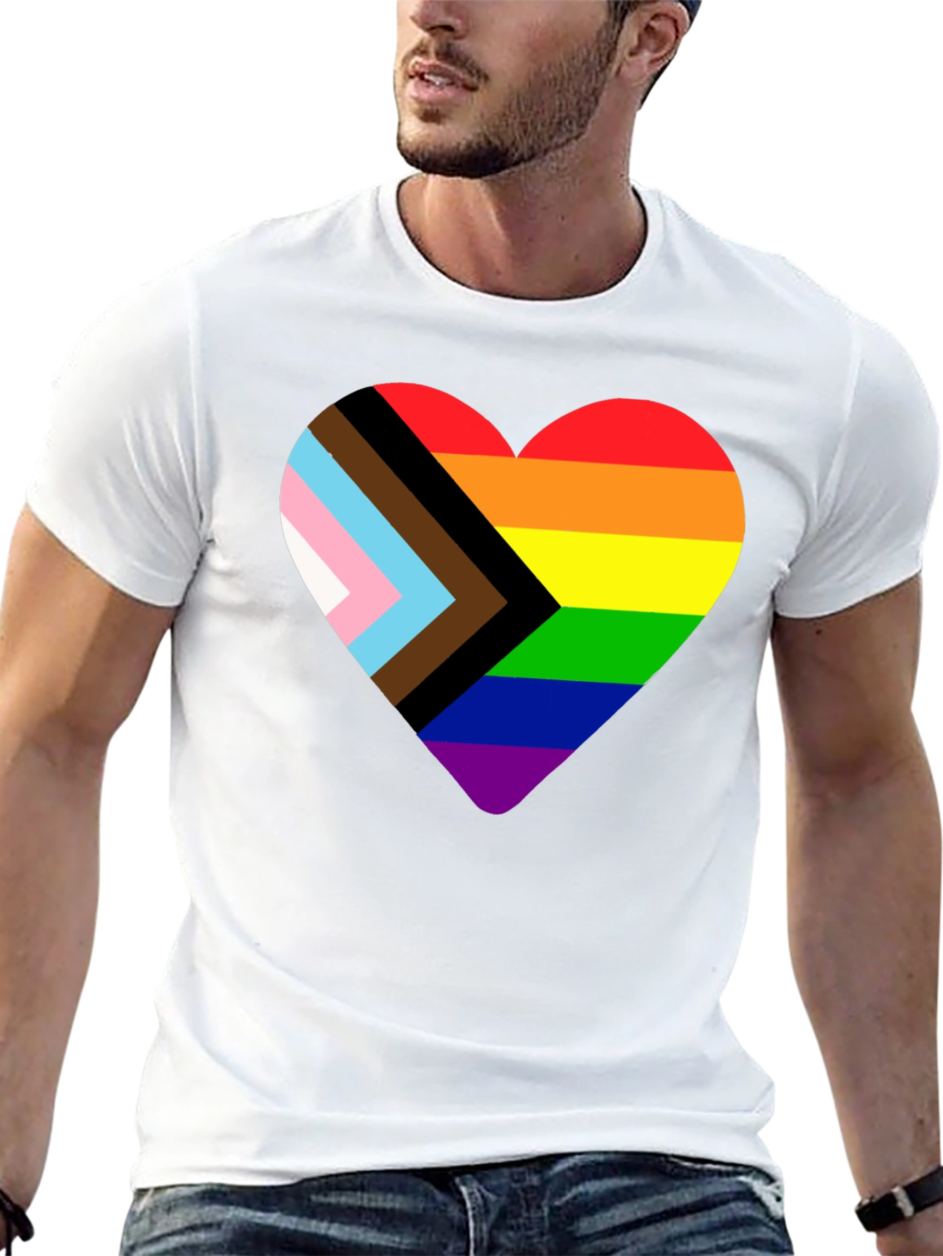 Pride Heart Graphic Tee - Celebrate Love & Equality