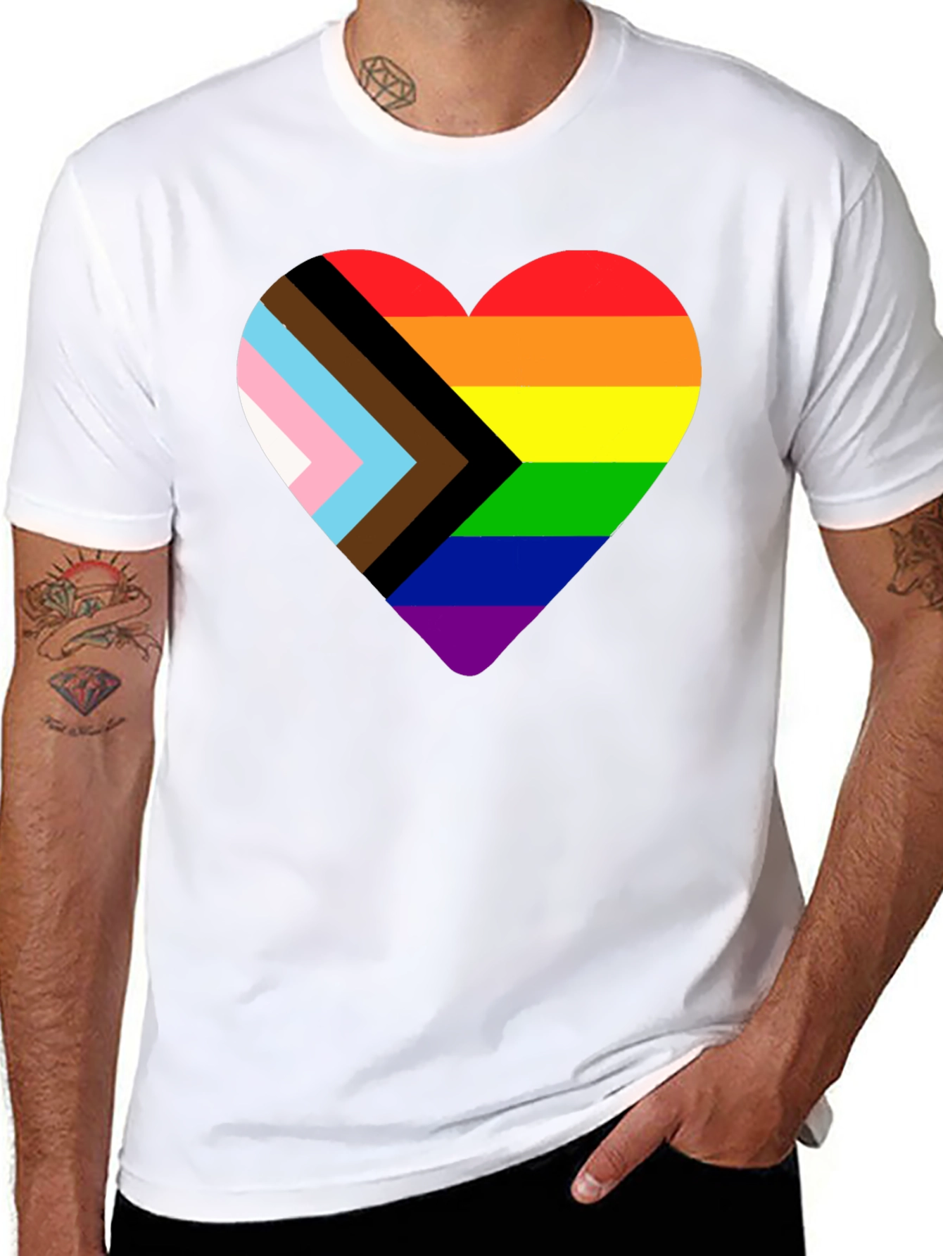 Pride Heart Graphic Tee - Celebrate Love & Equality