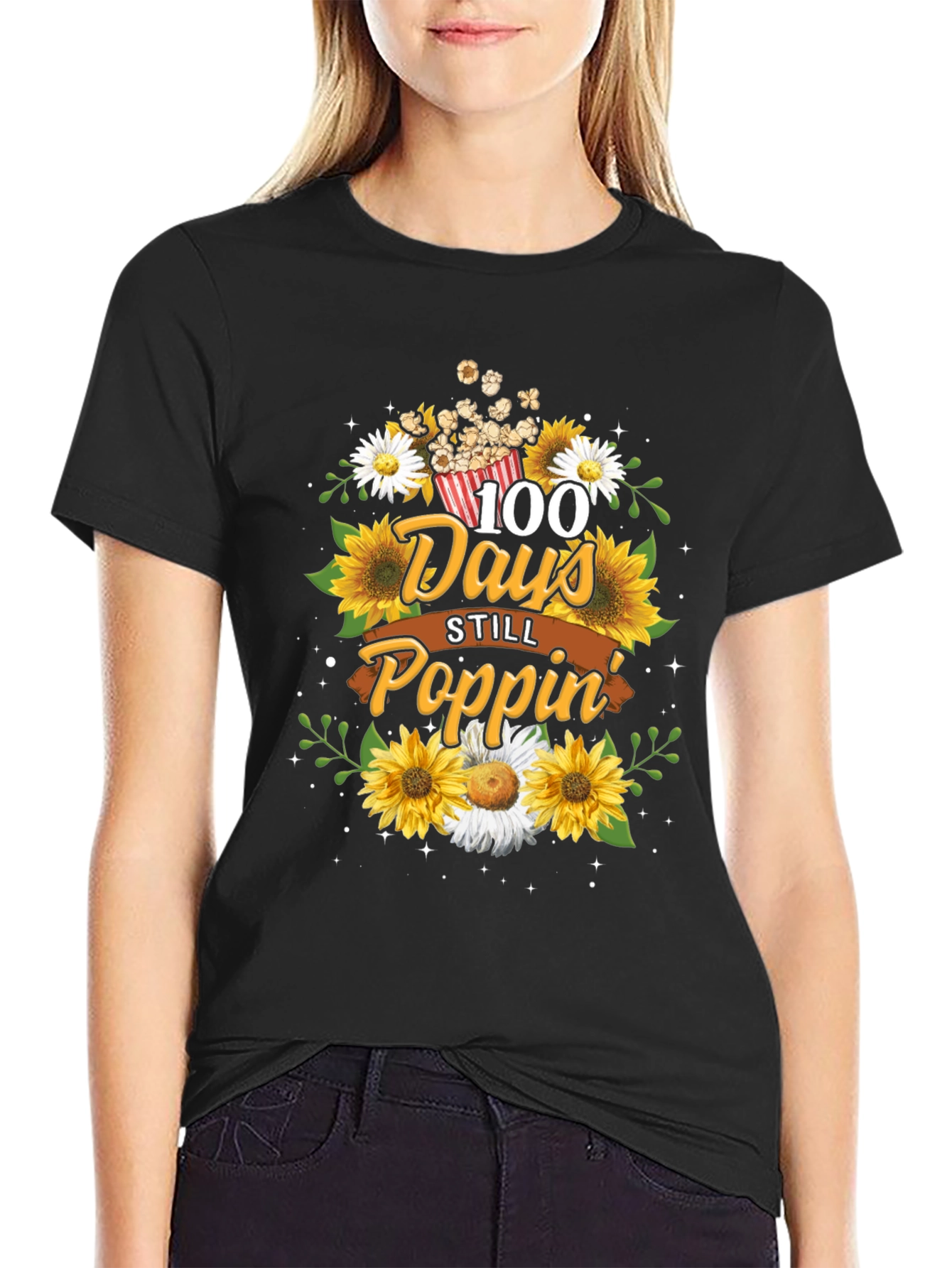 100 Days Still Poppin T-Shirt