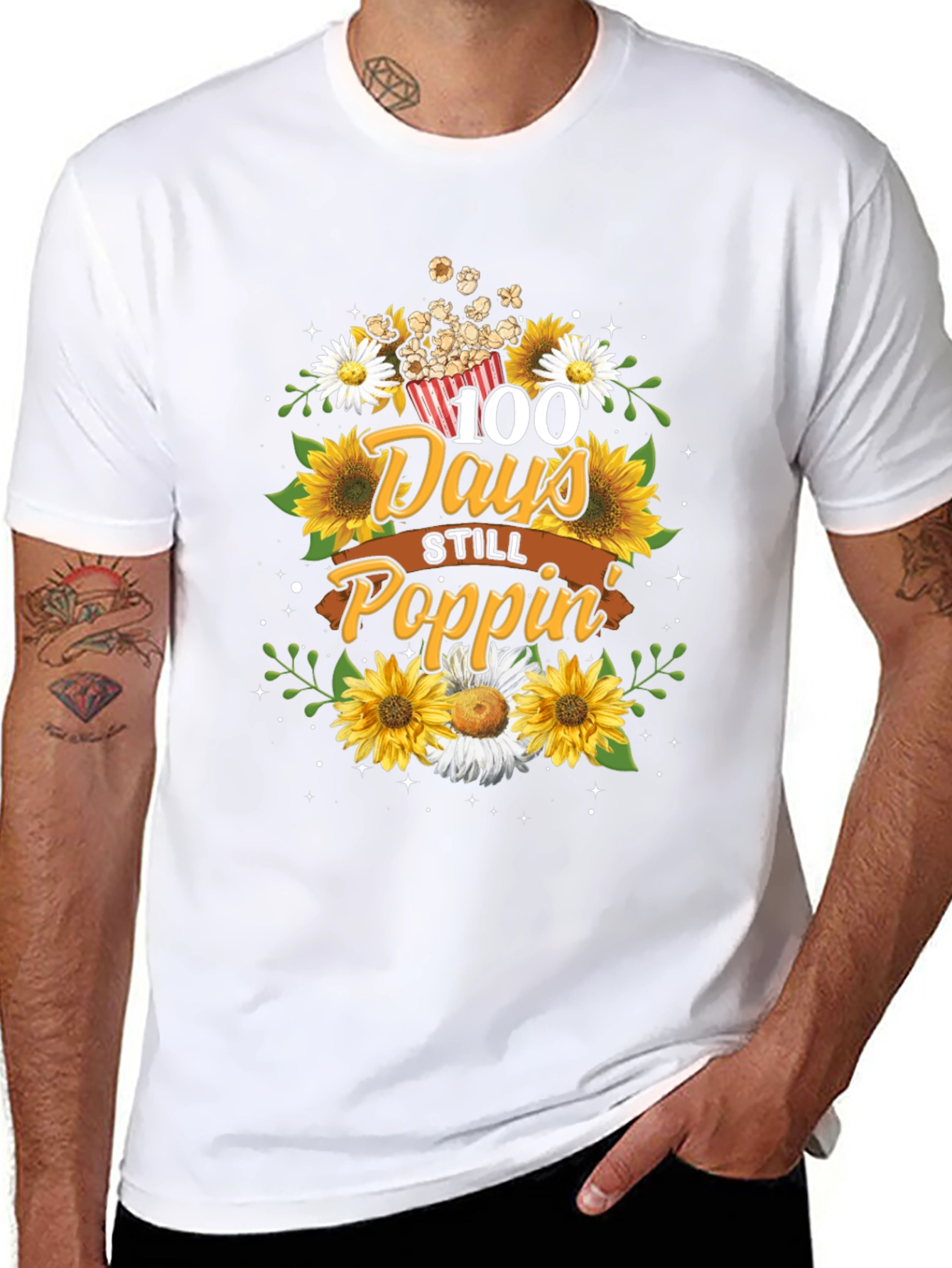 100 Days Still Poppin T-Shirt