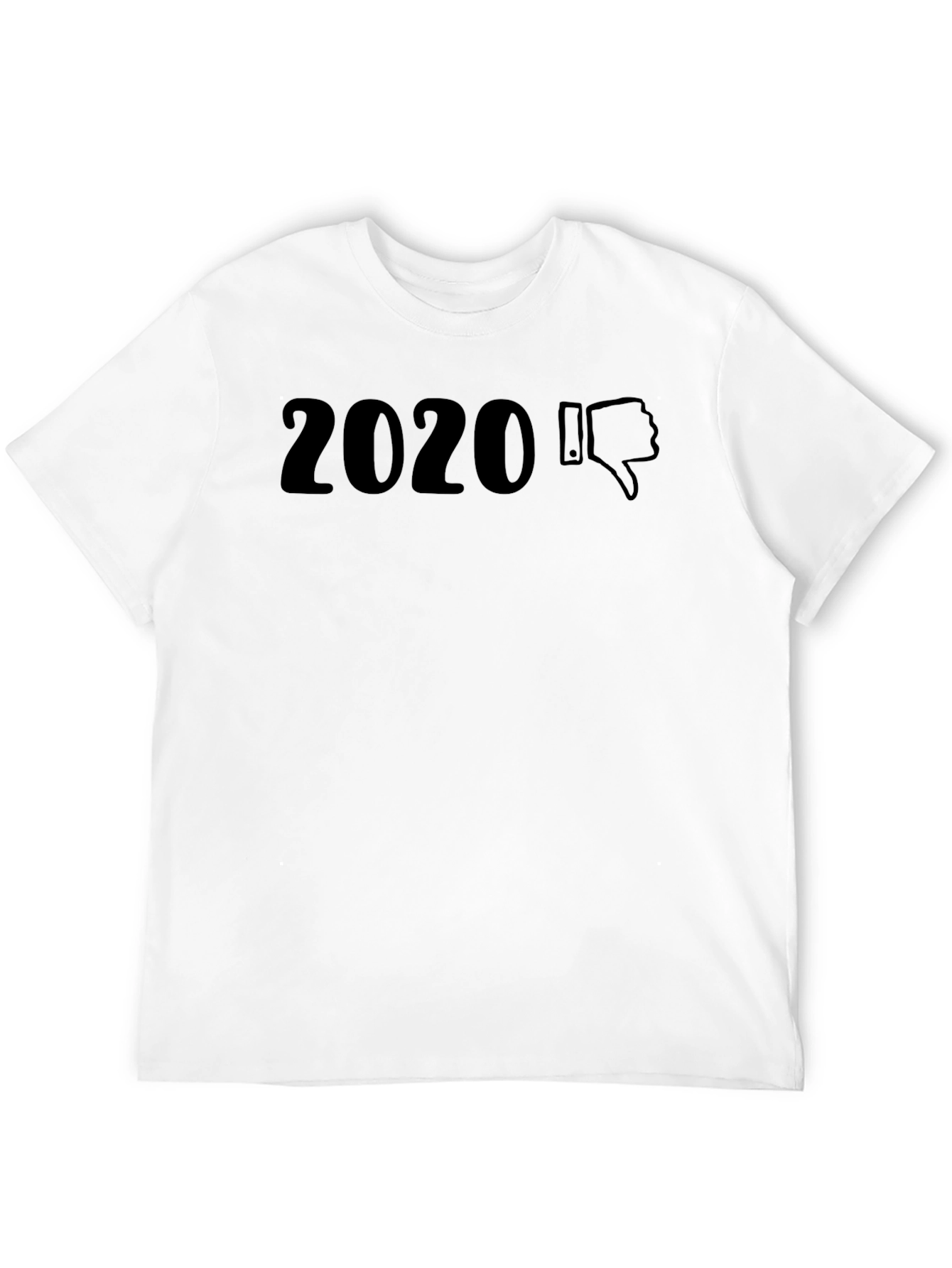 2020 Thumbs Down Graphic Tee - Unisex Black T-Shirt