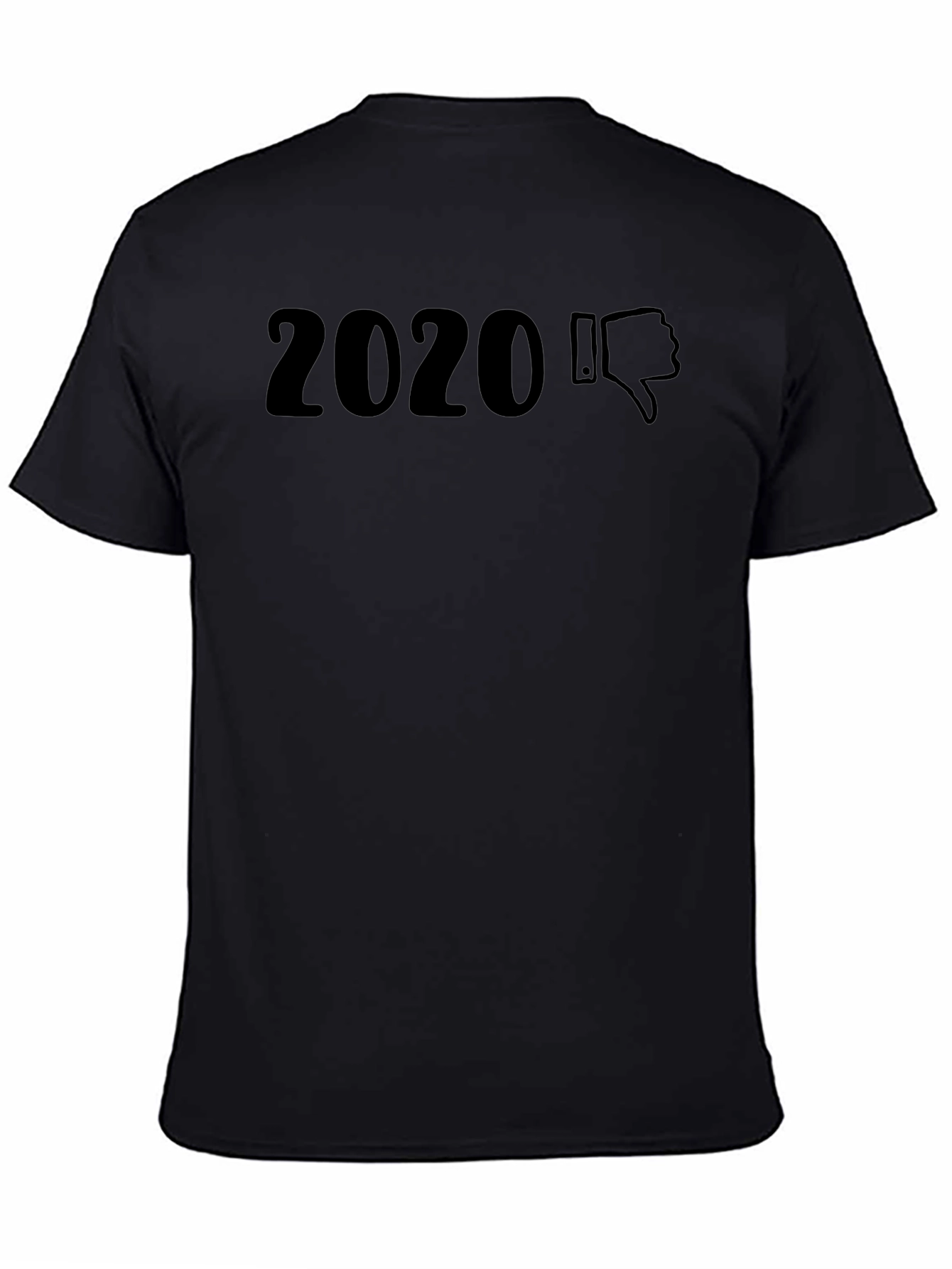 2020 Thumbs Down Graphic Tee - Unisex Black T-Shirt