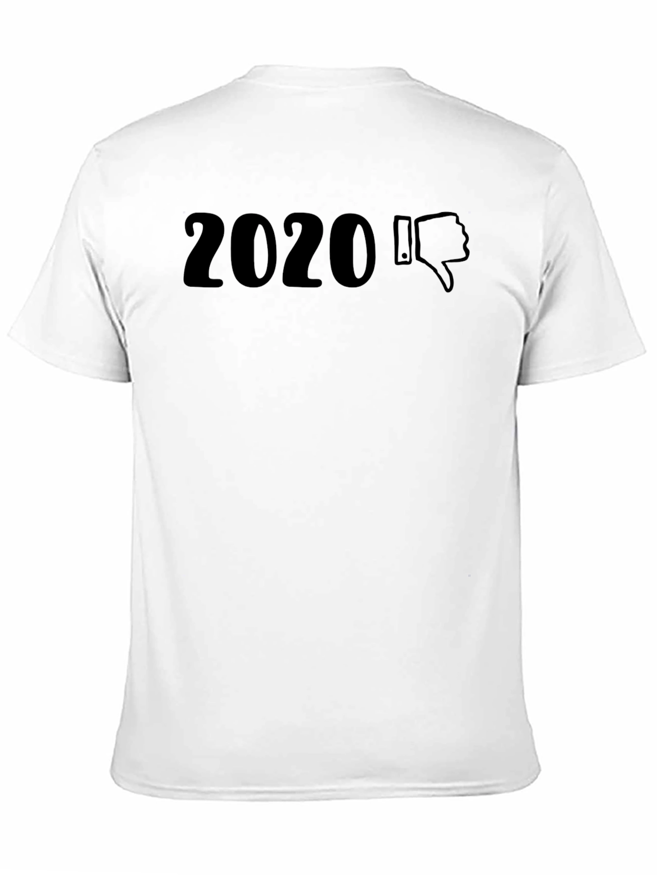 2020 Thumbs Down Graphic Tee - Unisex Black T-Shirt