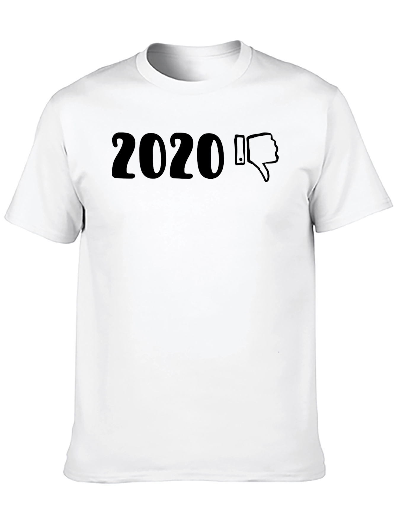 2020 Thumbs Down Graphic Tee - Unisex Black T-Shirt