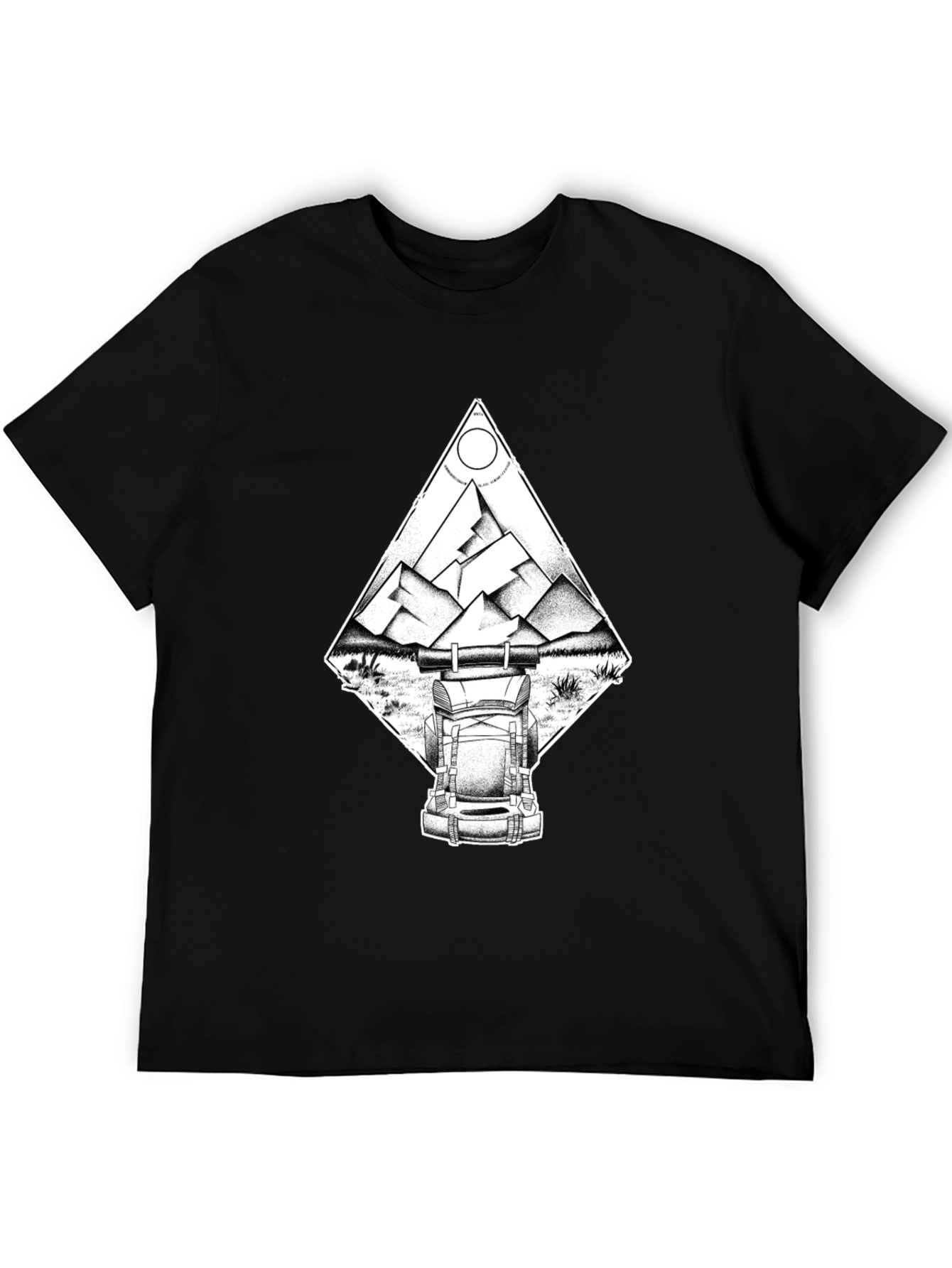 Mountain Adventure T-Shirt - Black Graphic Tee