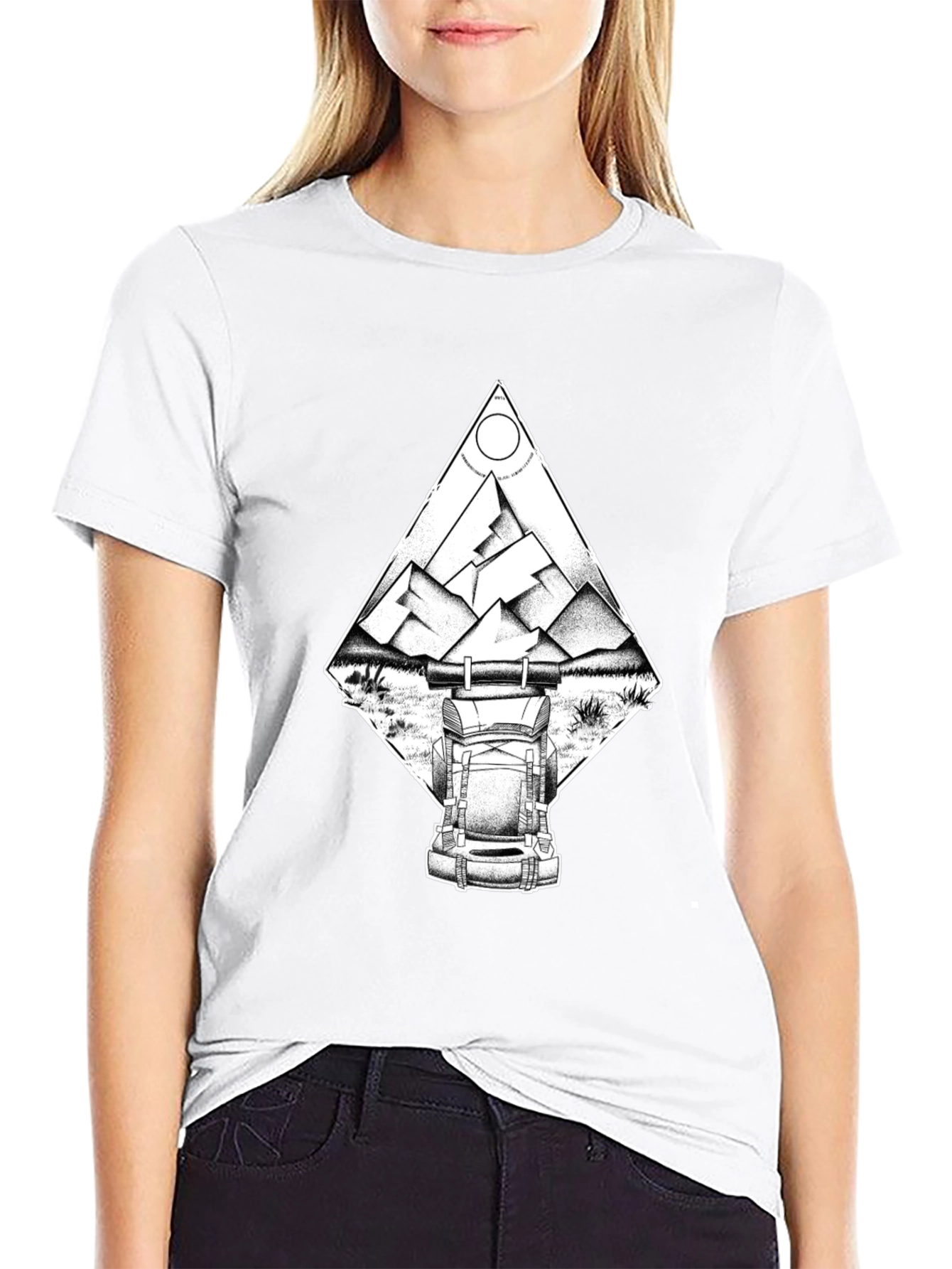 Mountain Adventure T-Shirt - Black Graphic Tee
