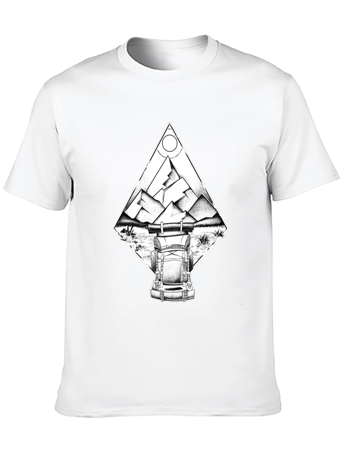 Mountain Adventure T-Shirt - Black Graphic Tee