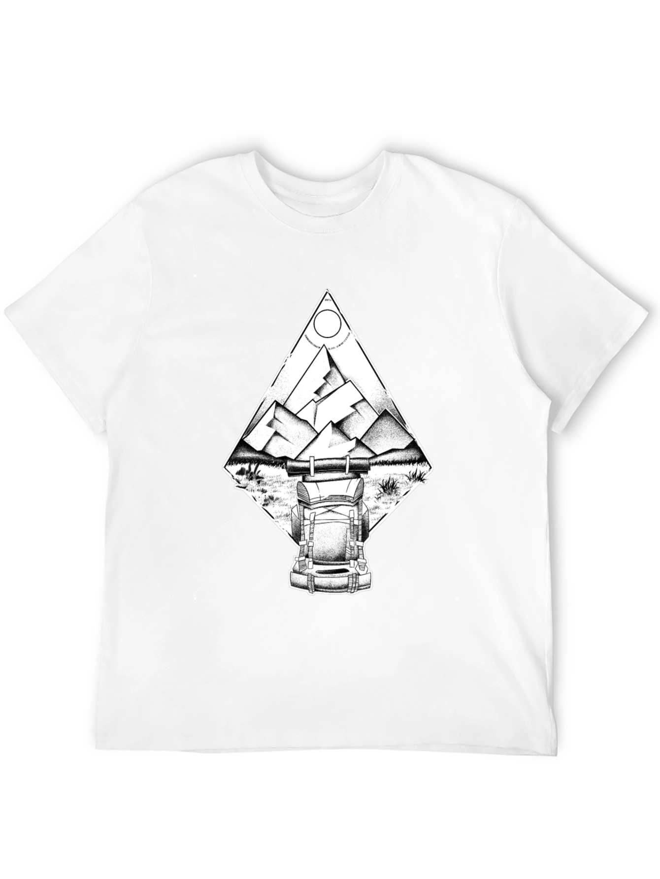 Mountain Adventure T-Shirt - Black Graphic Tee