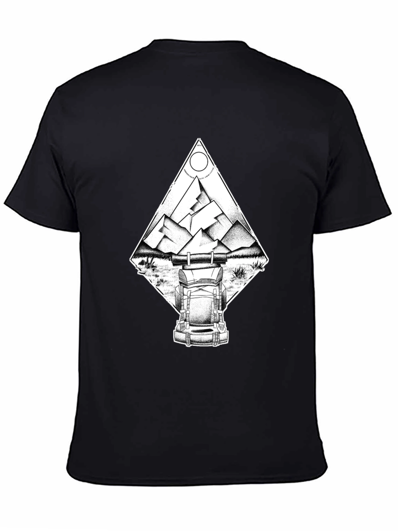 Mountain Adventure T-Shirt - Black Graphic Tee