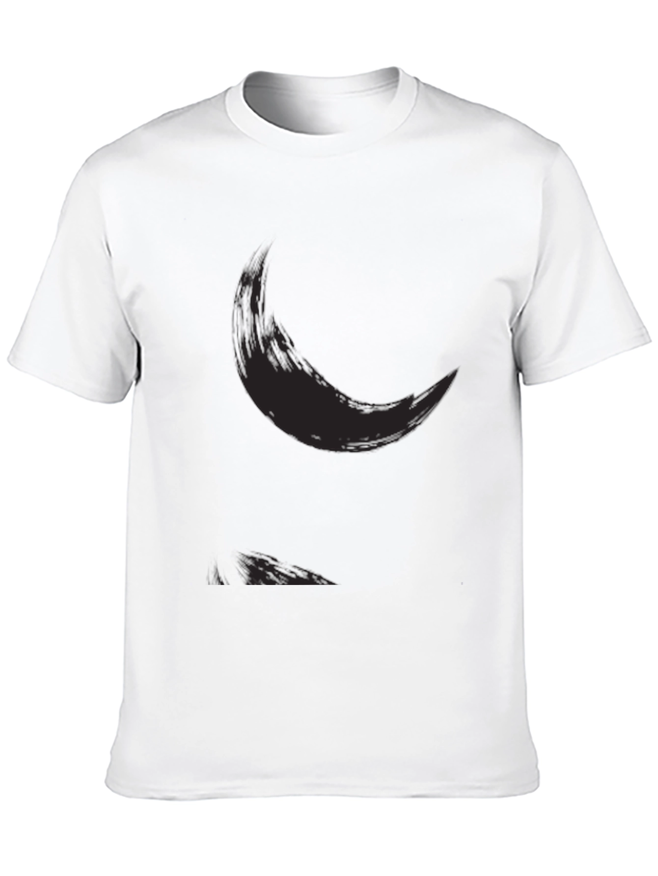 Mens Casual Black Graphic Tee