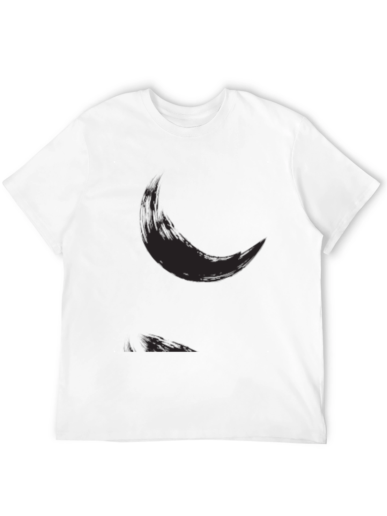Mens Casual Black Graphic Tee