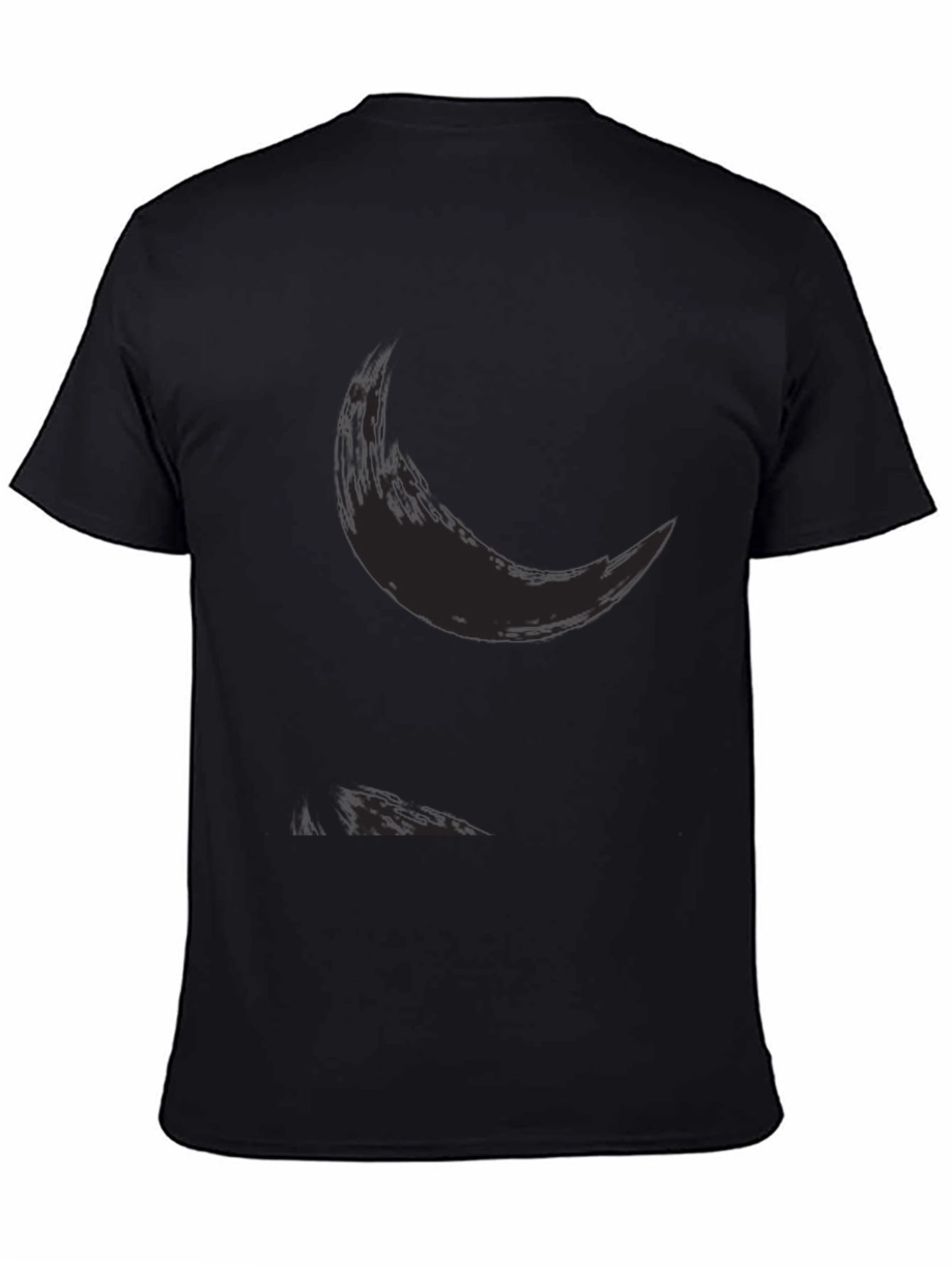Mens Casual Black Graphic Tee