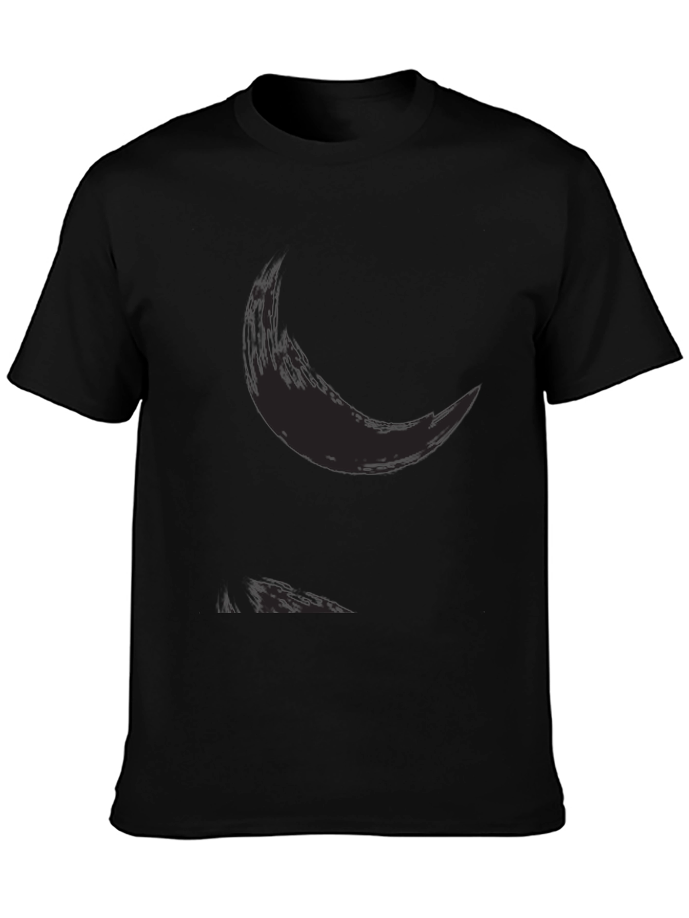 Mens Casual Black Graphic Tee