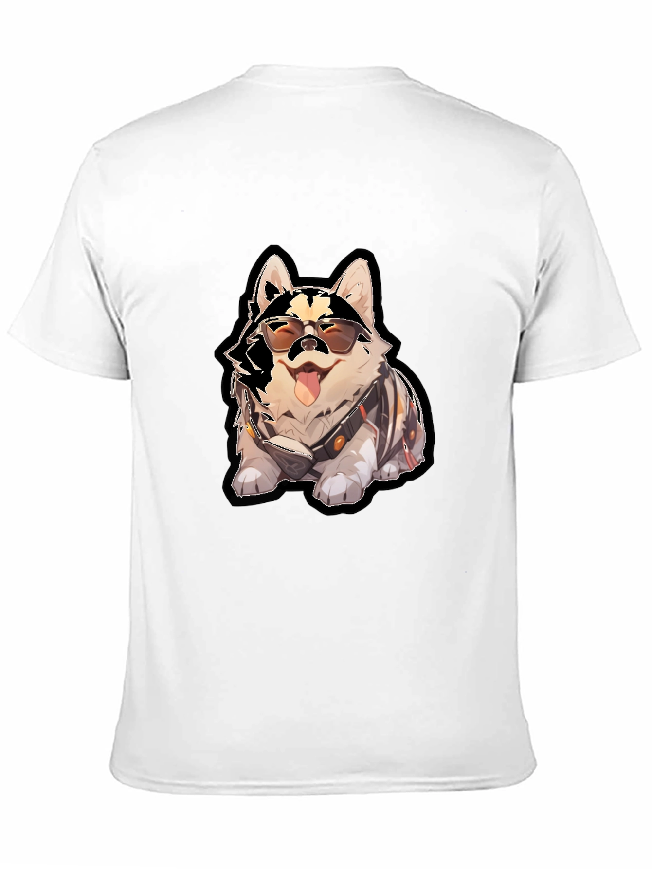 Cool Dog Graphic Black T-Shirt