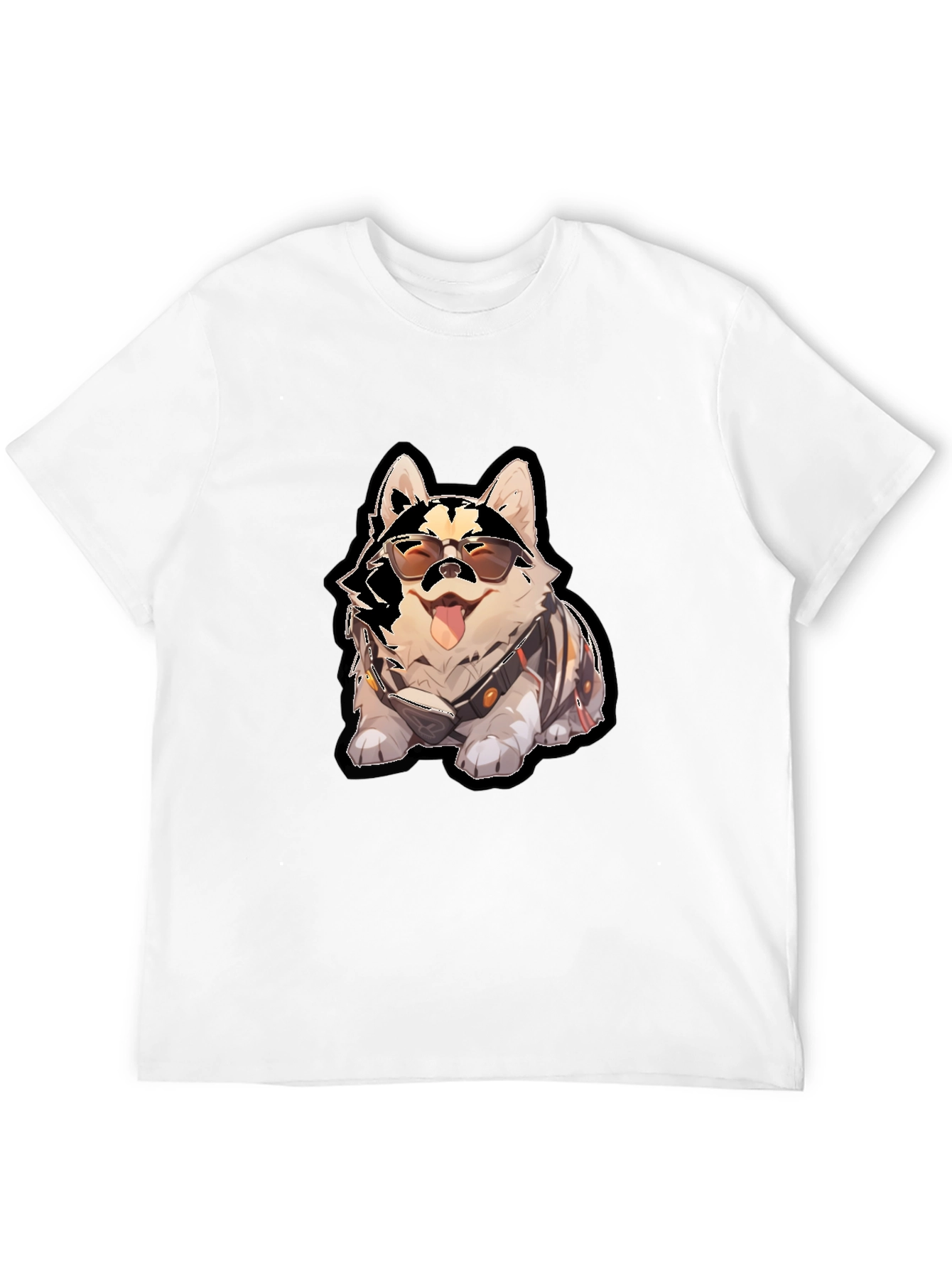 Cool Dog Graphic Black T-Shirt