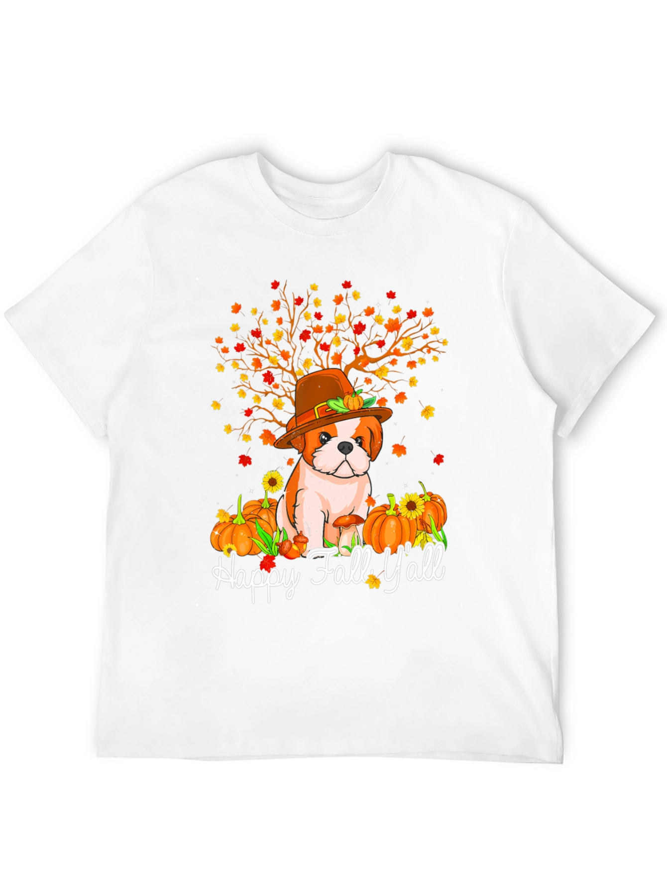 Happy Fall Yall Dog T-Shirt