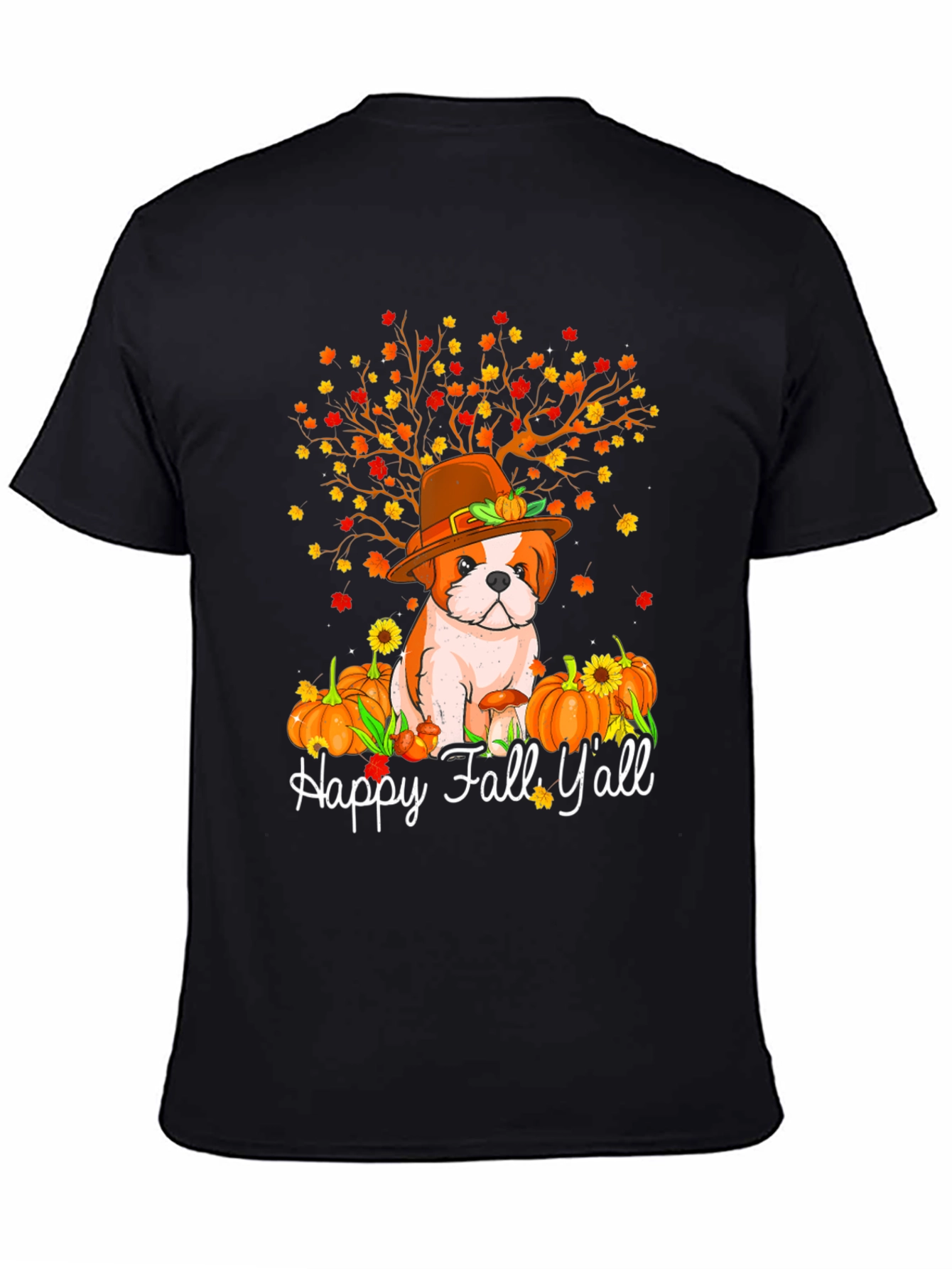 Happy Fall Yall Dog T-Shirt