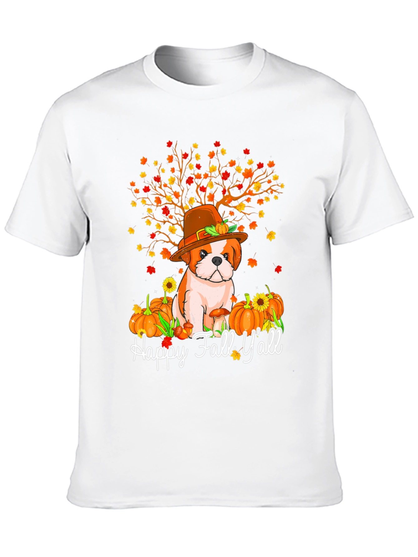 Happy Fall Yall Dog T-Shirt