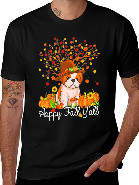 Happy Fall Yall Dog T-Shirt