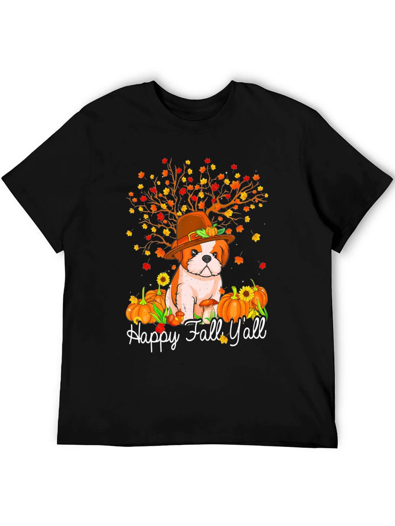 Happy Fall Yall Dog T-Shirt