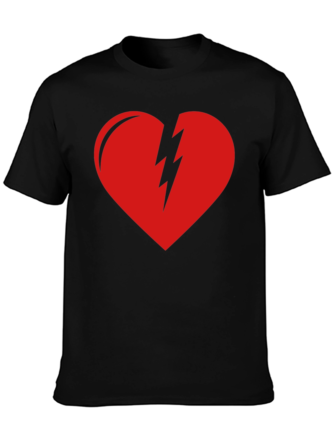 Broken Heart Graphic T-Shirt - Black