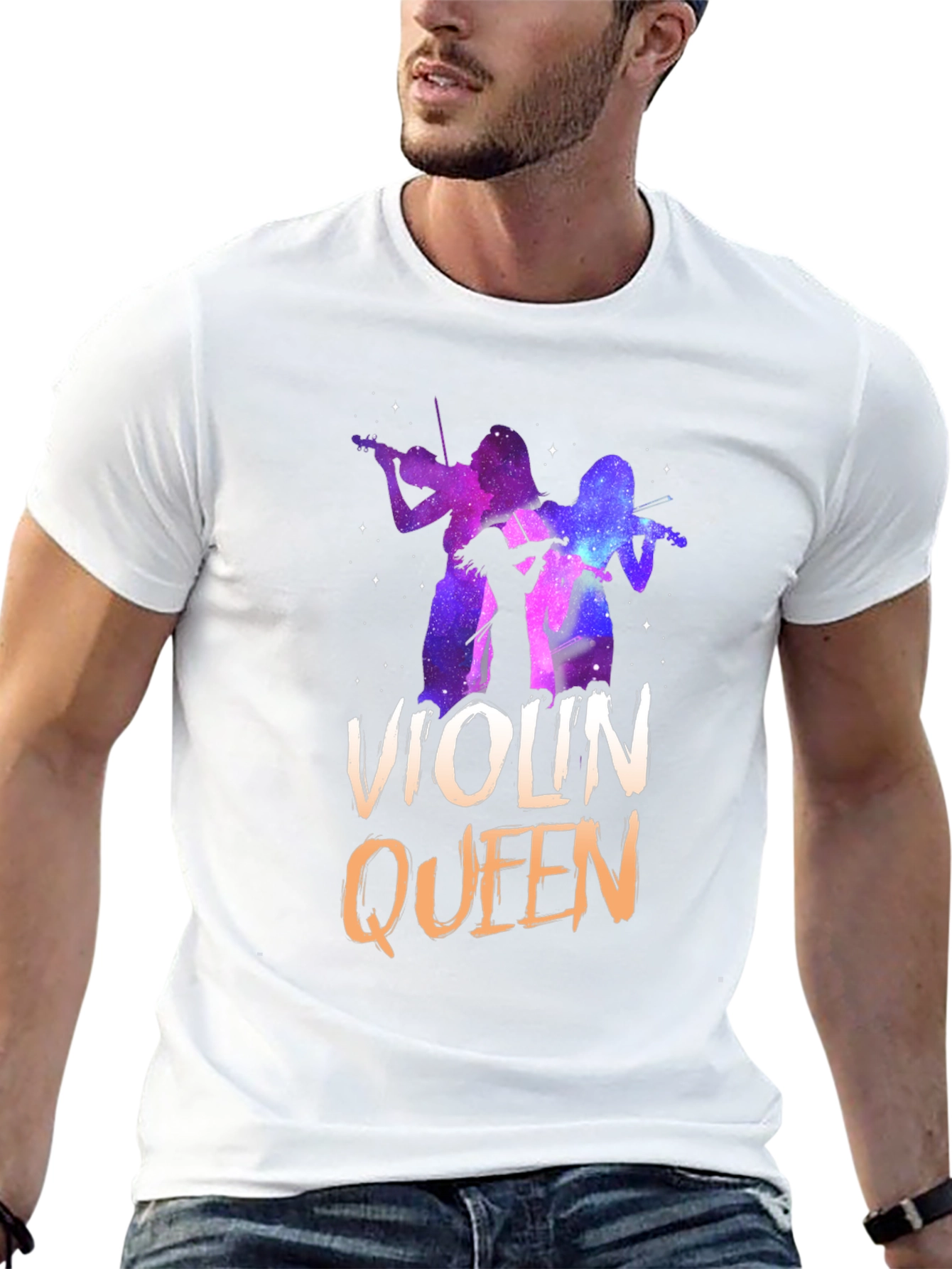 Violin Queen Graphic Tee - Music Lover T-Shirt